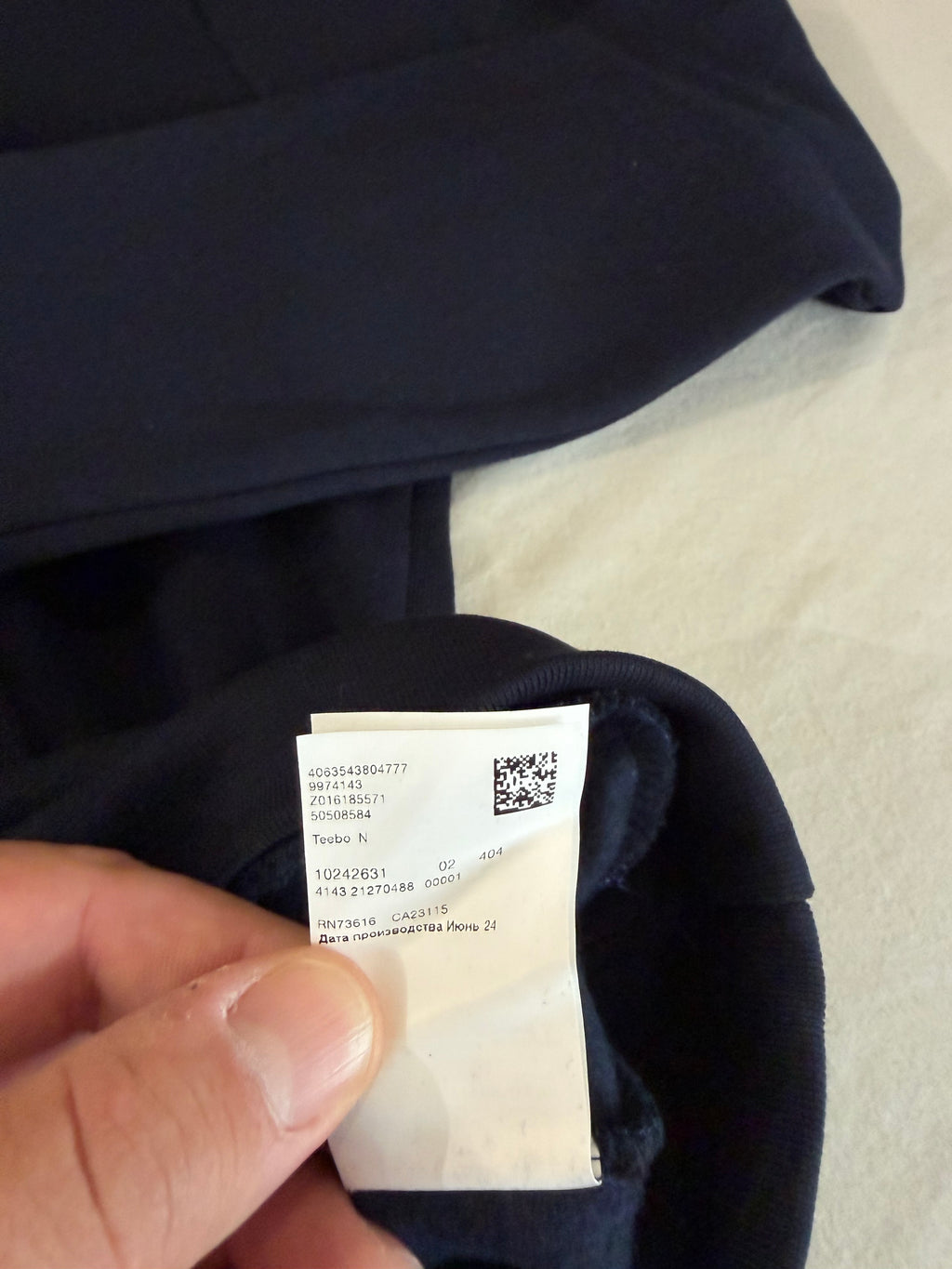 Sweat à Capuche BOSS Homme Wetalk Bleu Marine – Logo Patch – Taille S – Neuf