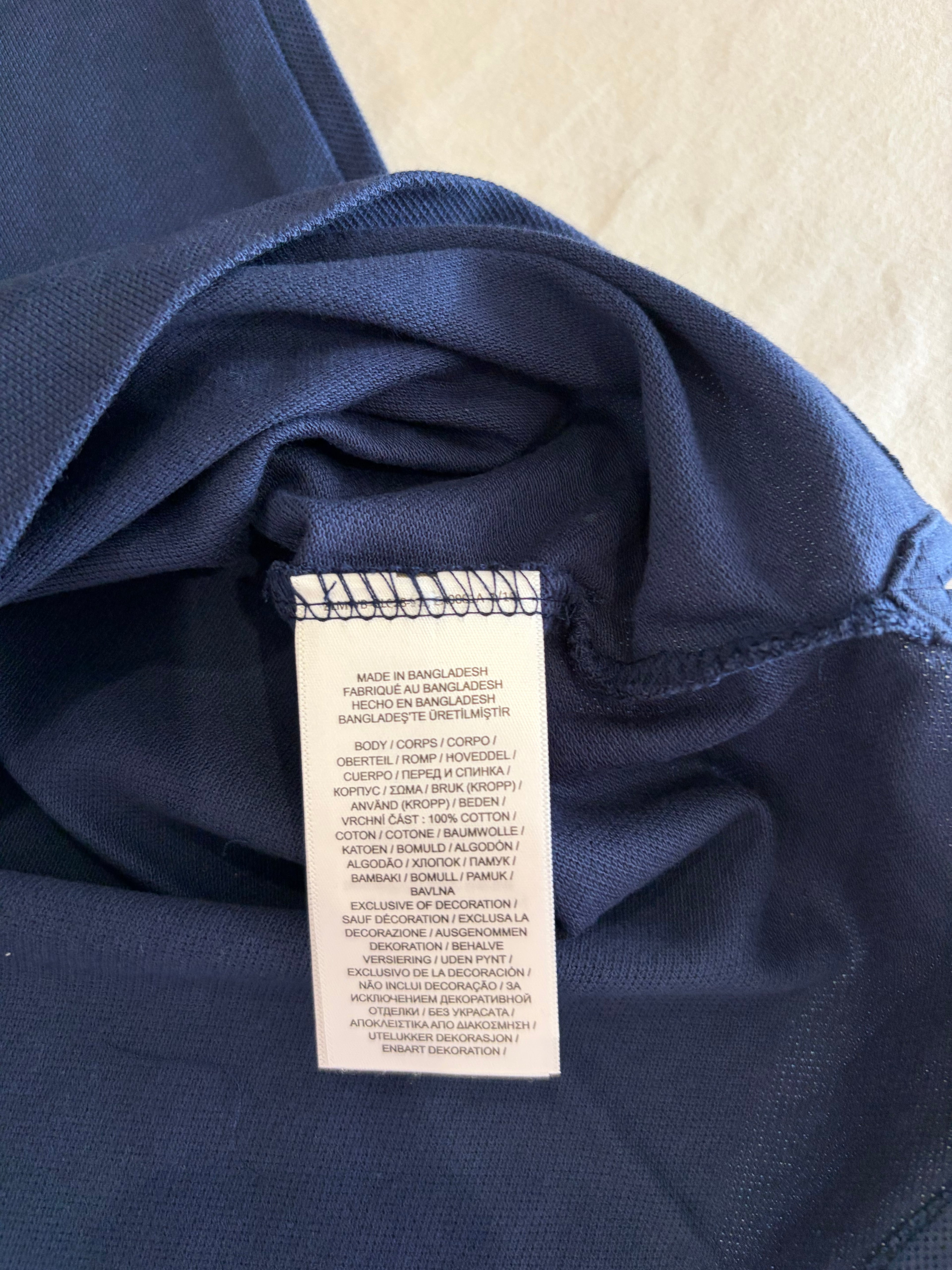 Polo Ralph Lauren Homme Custom Slim Fit Bleu Taille S Neuf