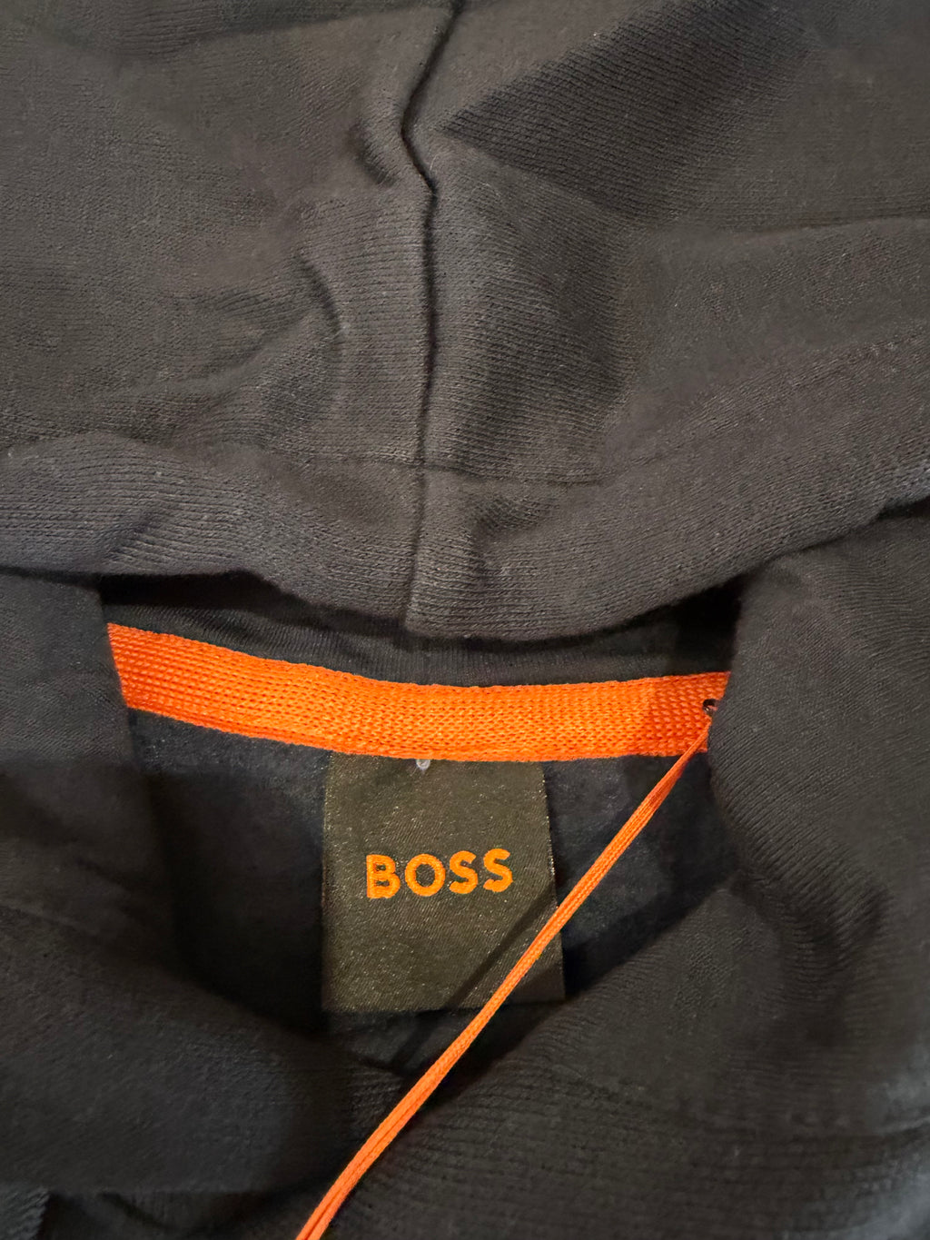 Sweat à Capuche BOSS Homme Wetalk Bleu Marine – Logo Patch – Taille S – Neuf
