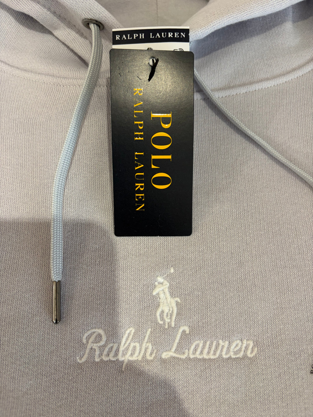 Sweat à capuche Polo Ralph Lauren Gris Perle Homme XXL - Logo brodé - Neuf