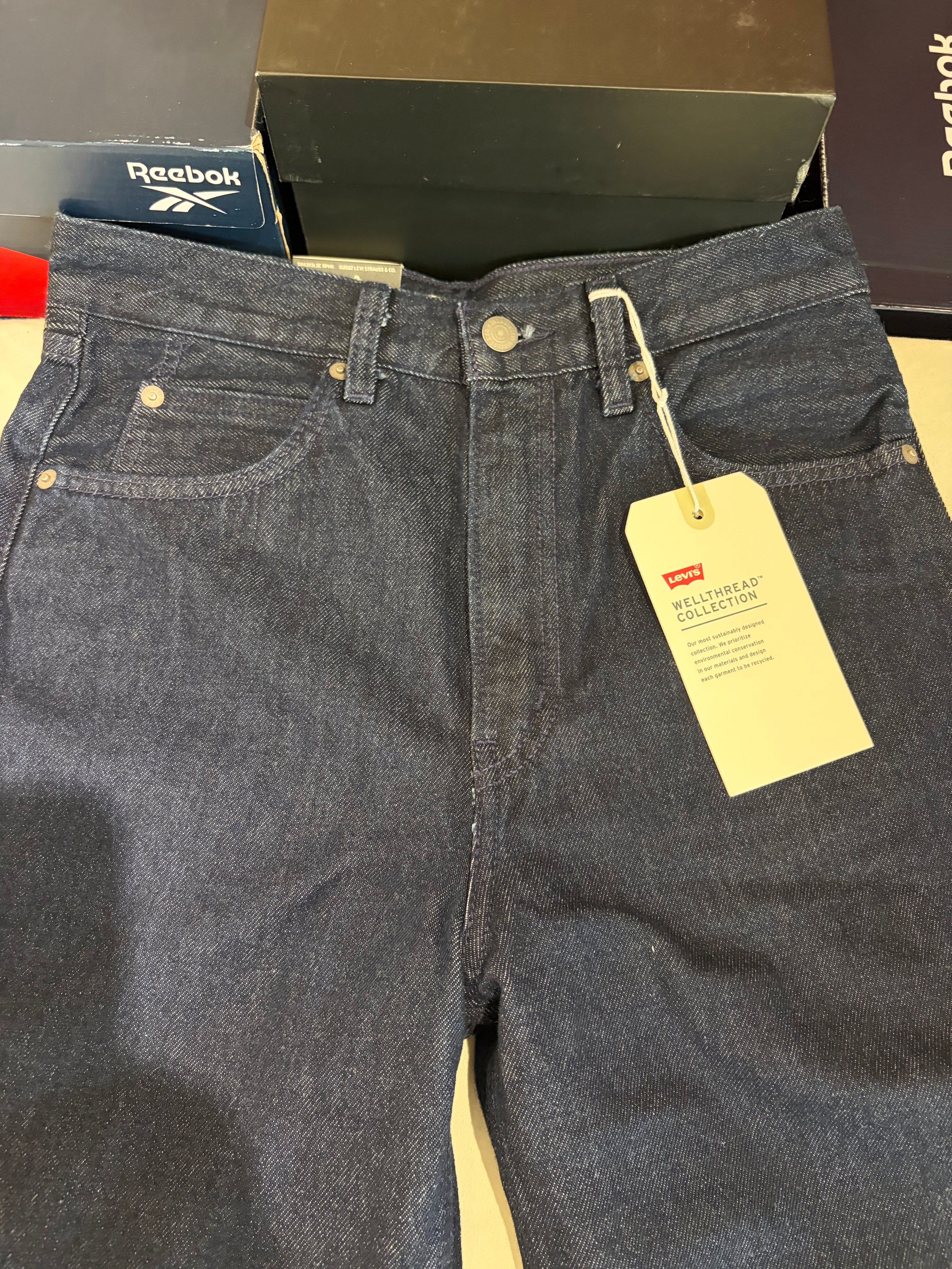 Jean Levi's® 70s High Slim Straight Femme Bleu Brut – Taille W27 L32 – Neuf avec Étiquette