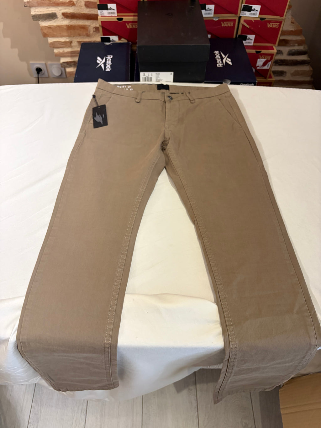 Pantalon Chino Only & Sons Homme Beige Sable – Taille 30/32 – Neuf avec étiquette