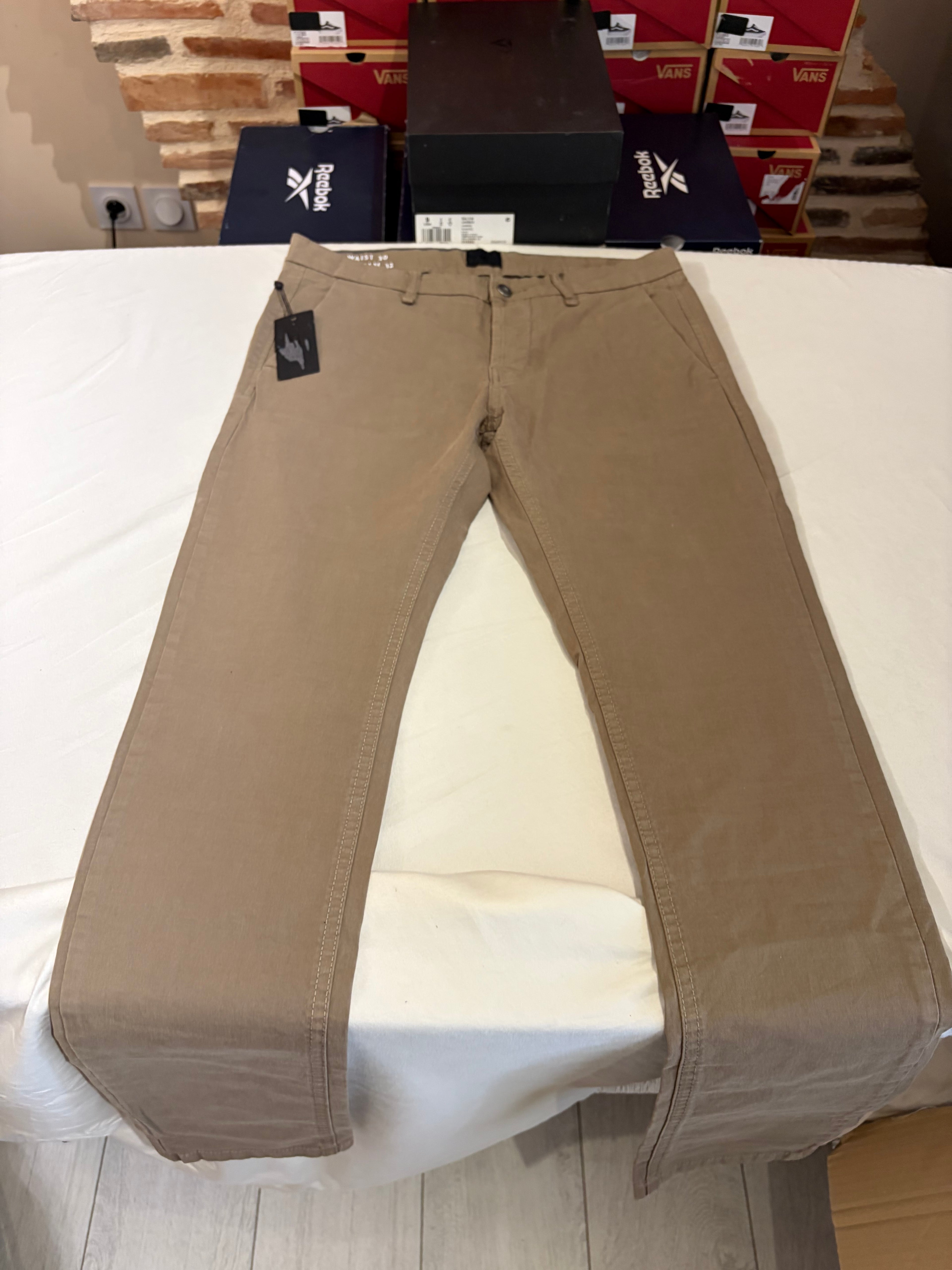 Pantalon Chino Only & Sons Homme Beige Sable – Taille 30/32 – Neuf avec étiquette