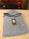 BOSS – Sweat à Capuche Homme Bleu Ciel Logo Patch – Taille M