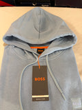 Sweat à capuche BOSS Wetalk Bleu Clair Homme XL - Logo ton sur ton - Neuf