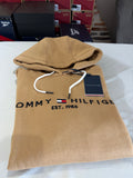 Sweat à capuche Tommy Hilfiger Logo Hoody Camel Homme Taille M