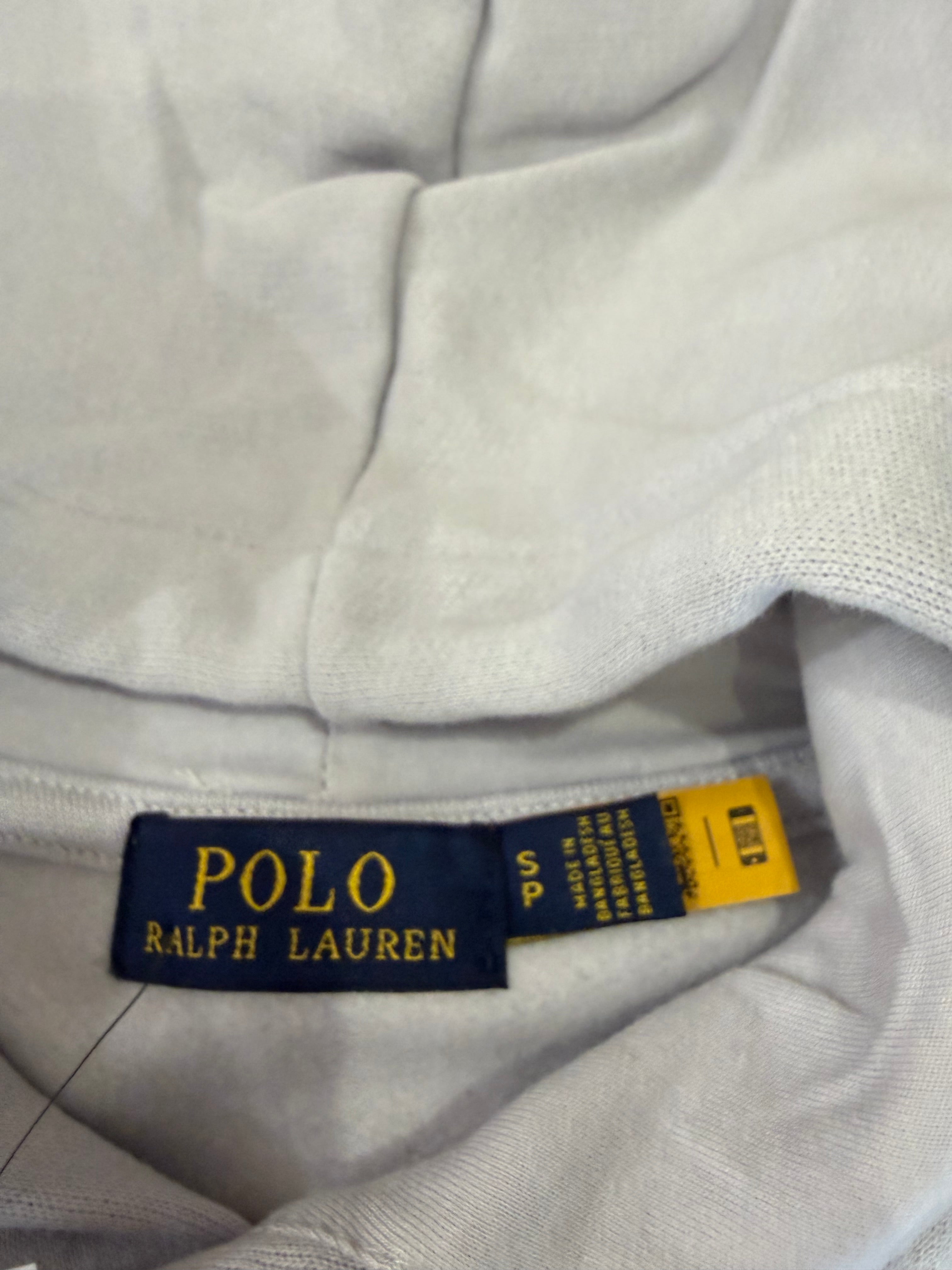 Polo Ralph Lauren – Sweat à Capuche Homme Gris Perle Soft Grey Brodé – Taille S