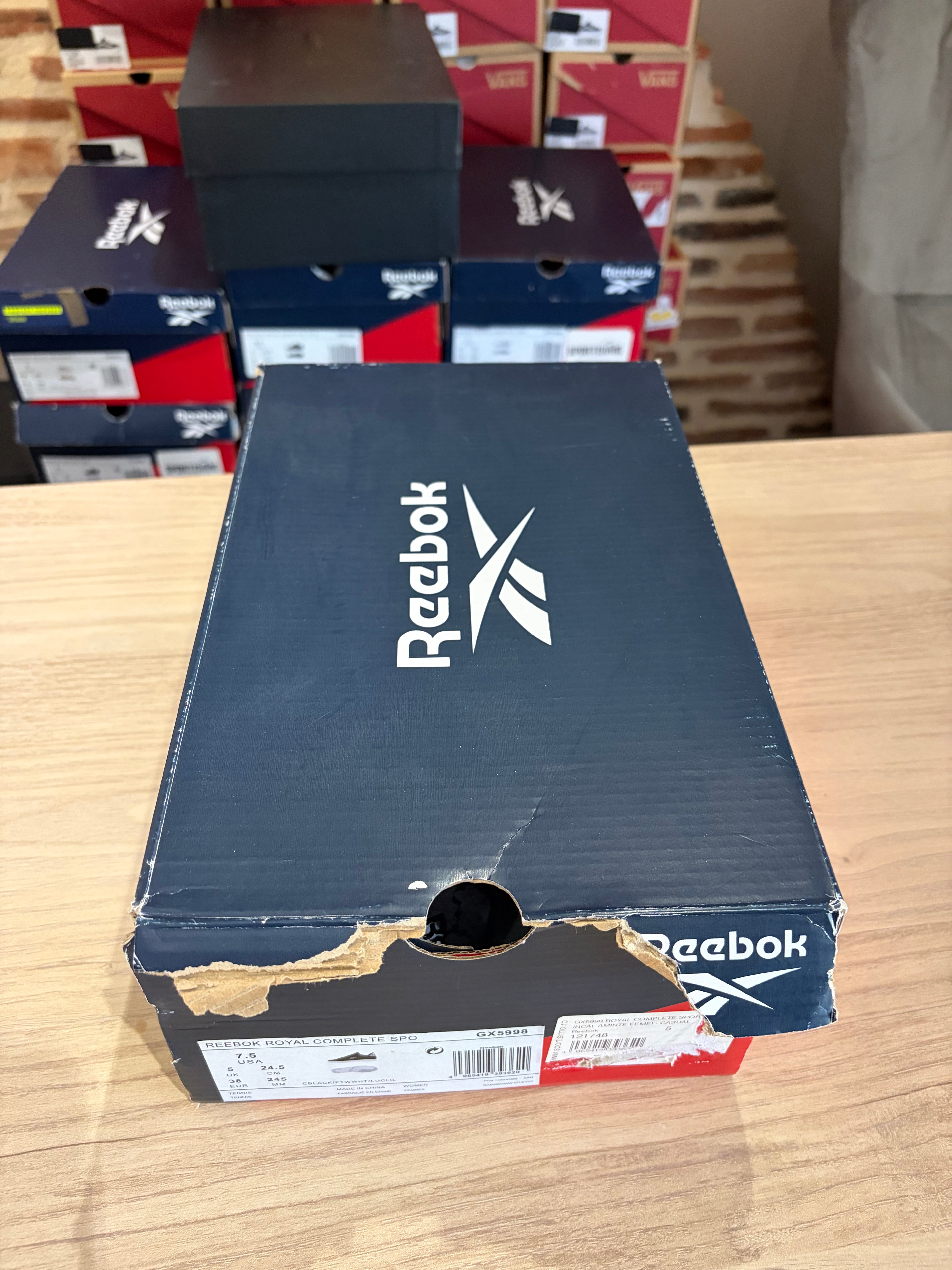 Reebok Royal Complete Spo GX5998 – Baskets Noires Unisexe Taille 38