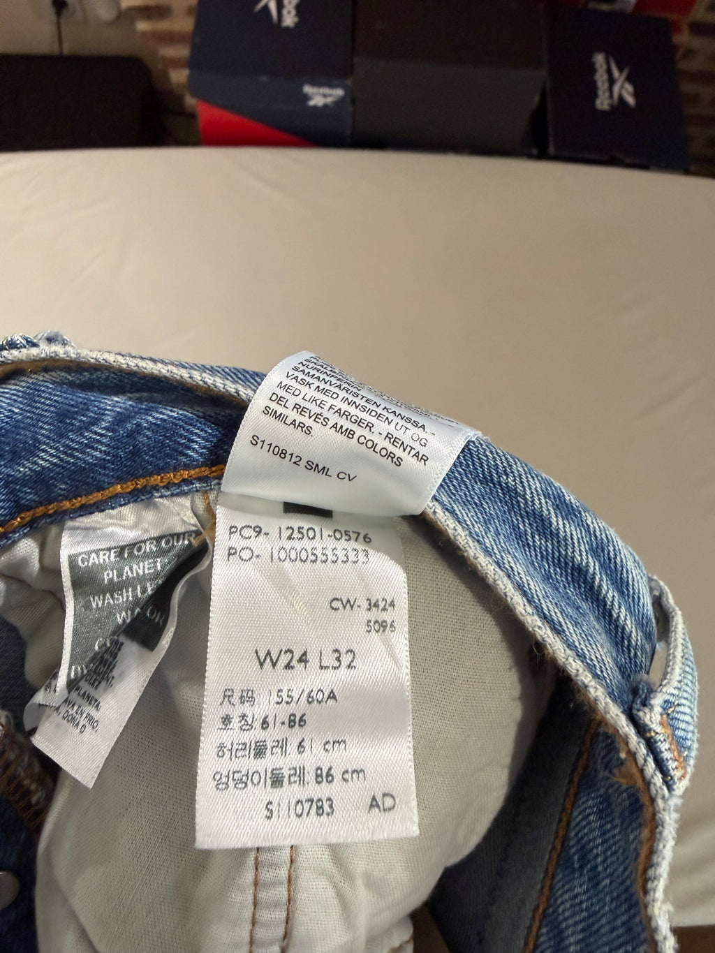 Levi's 501 Original Femme Bleu Clair 24x32 | Jean Droit Iconique Neuf