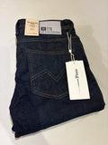 Jean Tom Tailor Denim Aedan Straight Homme Bleu Brut Foncé – Neuf avec étiquettes – Taille 29/32