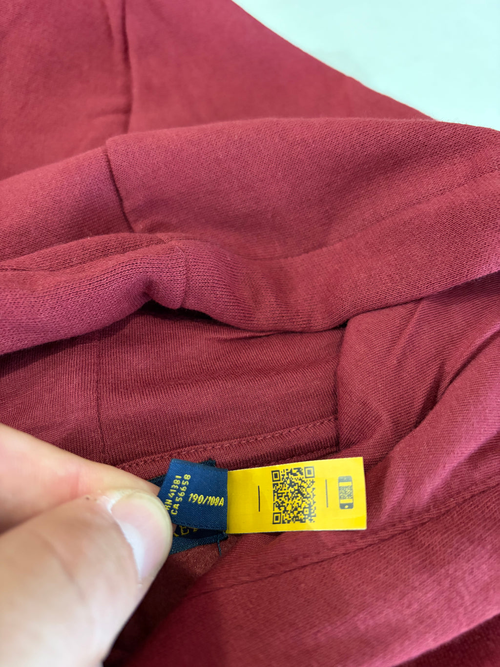 Sweat à capuche Polo Ralph Lauren Homme Bordeaux Classic Wine Taille XXL - Logo Brodé - Neuf