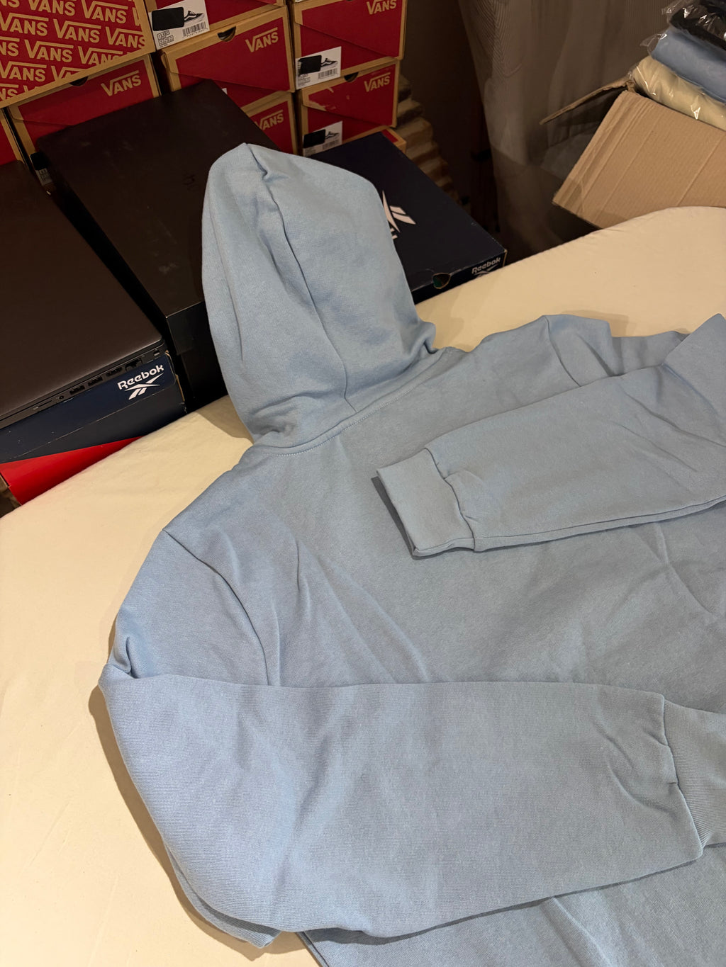 Sweat à capuche BOSS bleu ciel – Homme – Taille XXL – Neuf avec étiquette
