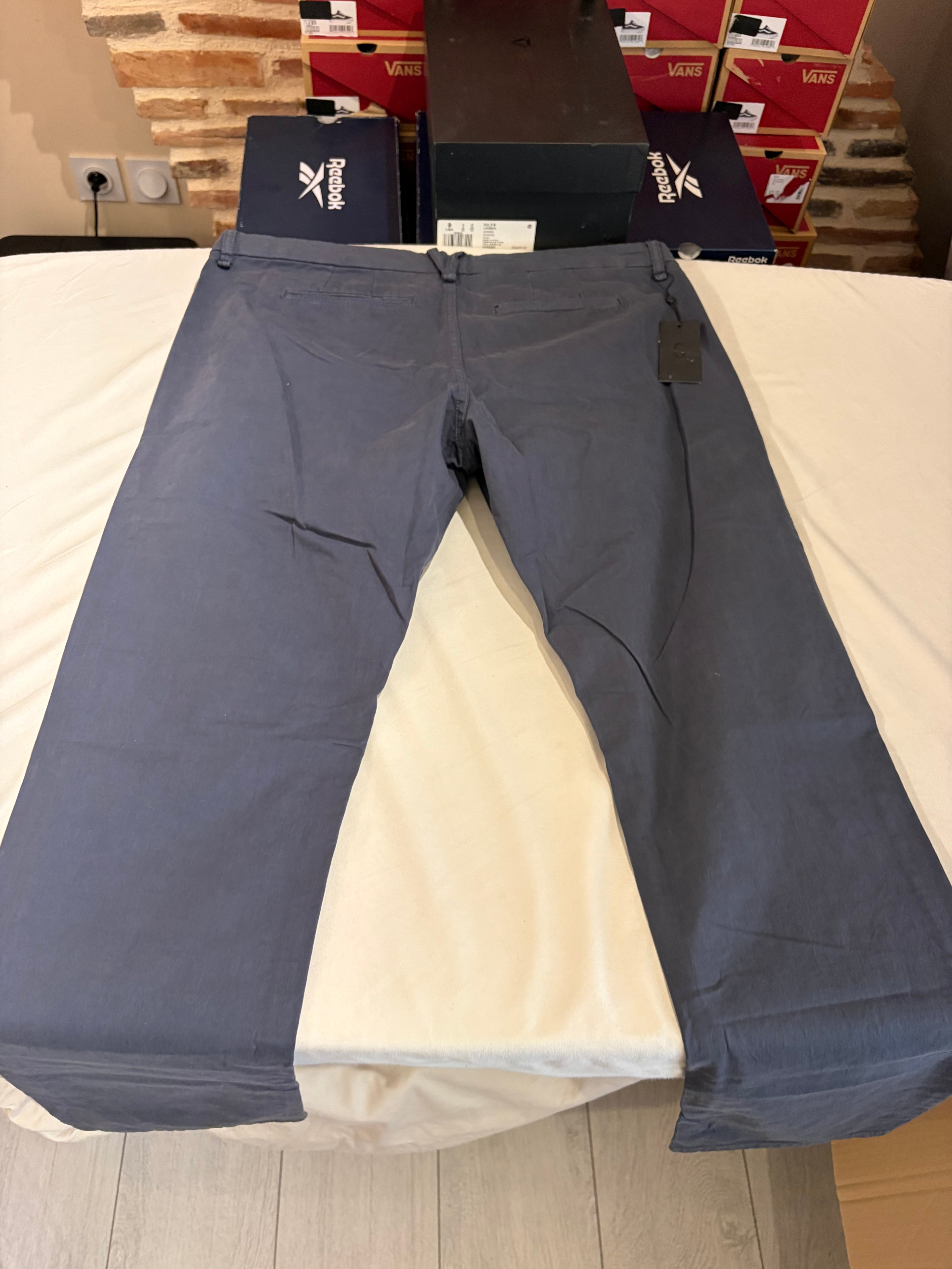 Pantalon Chino Only & Sons Homme Bleu Marine – Taille 36/32 – Neuf avec étiquette