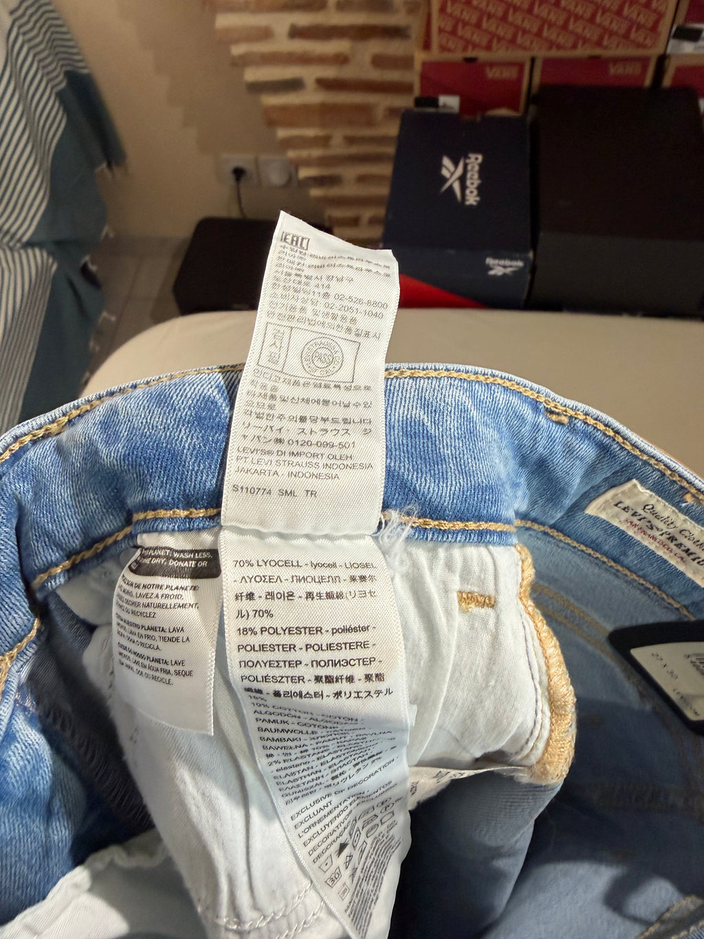 Jean Levi's® 721 High-Rise Skinny Femme Bleu Denim Clair – Taille W27 L30 – Neuf avec Étiquette