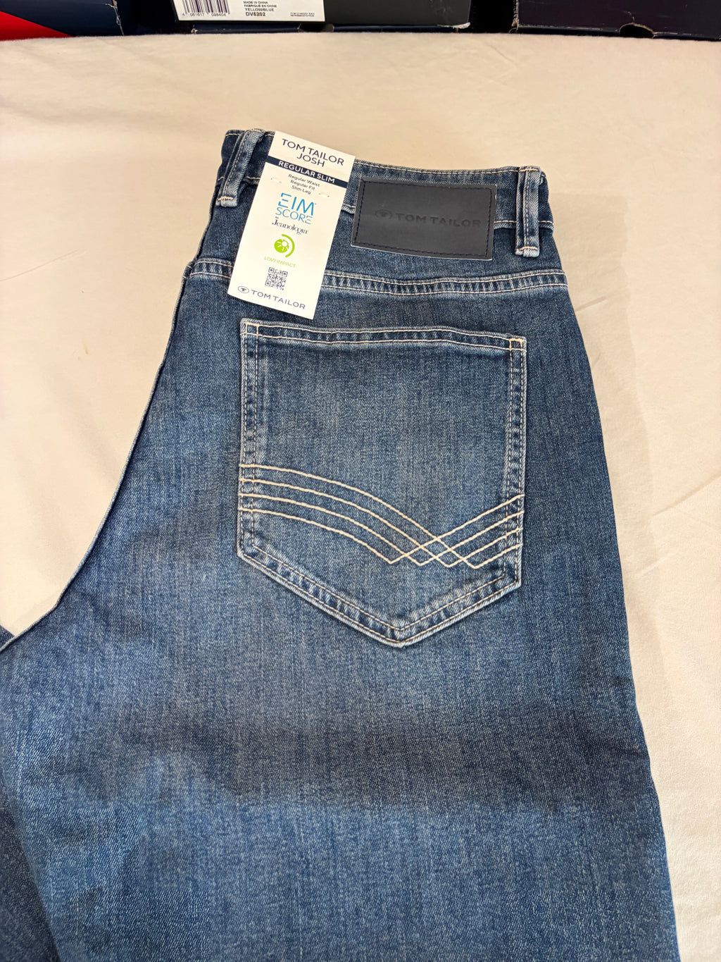Jean Tom Tailor Josh Regular Slim Homme Bleu Denim 32/34 Neuf