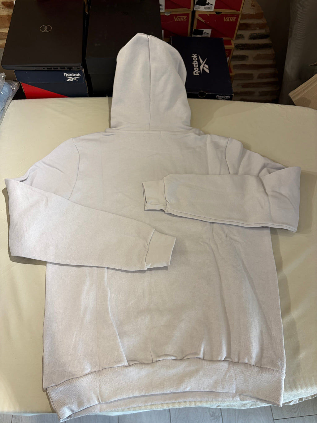 Sweat à capuche Polo Ralph Lauren gris perle brodé – Homme – Taille M