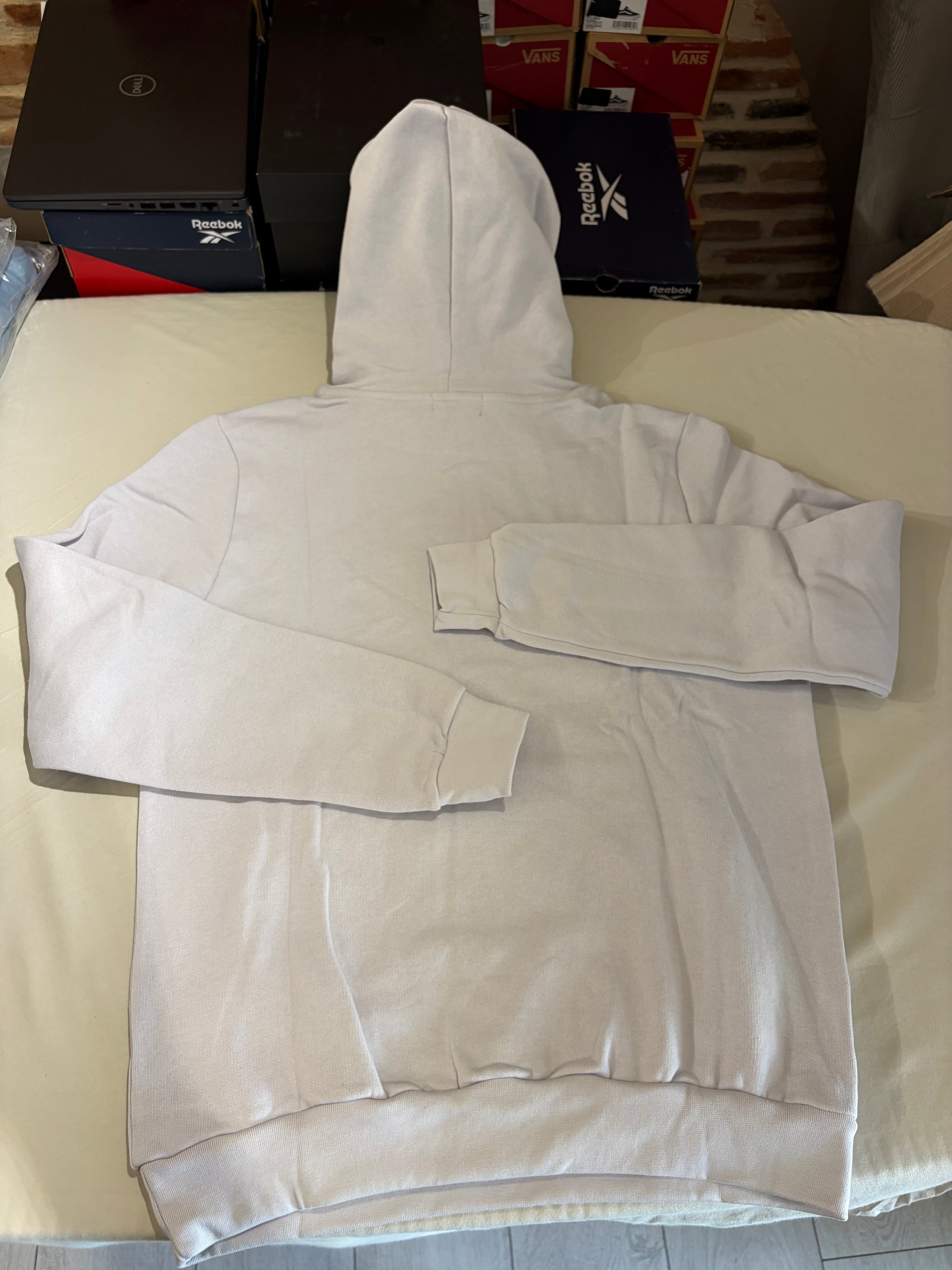 Sweat à capuche Polo Ralph Lauren gris perle brodé – Homme – Taille M