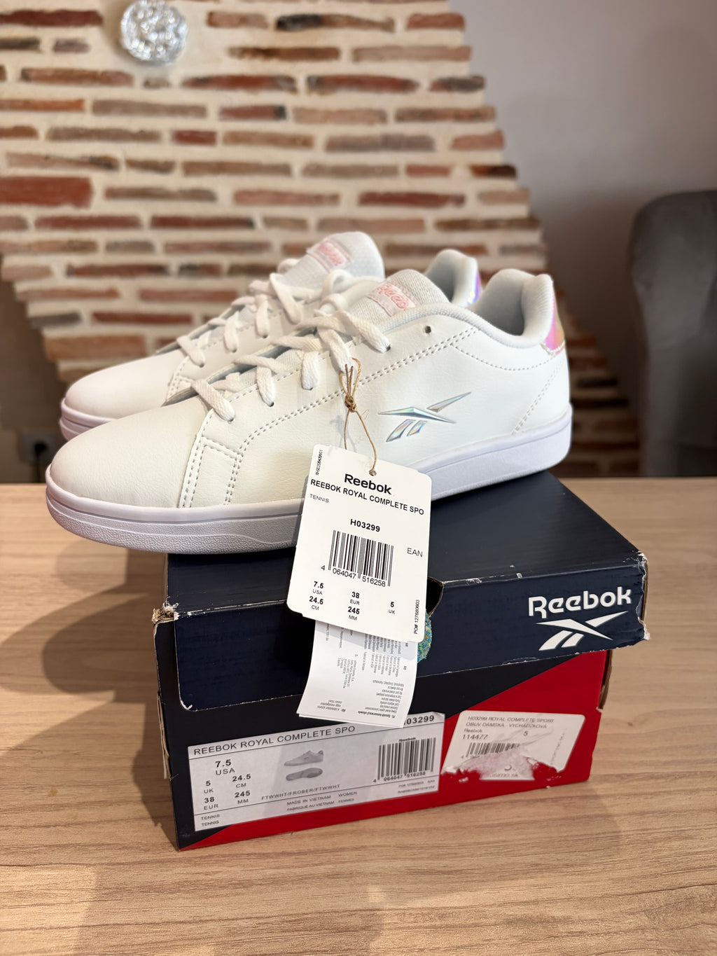 Reebok Royal Complete Sport Femme Blanche – Pointure 38 – Neuves avec boîte