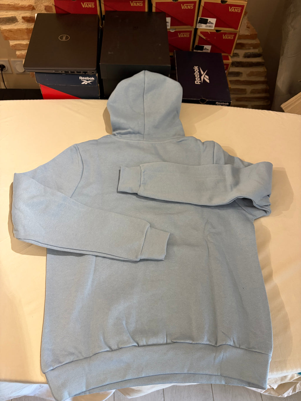 Sweat à capuche BOSS bleu ciel – Homme – Taille S – Neuf avec étiquette