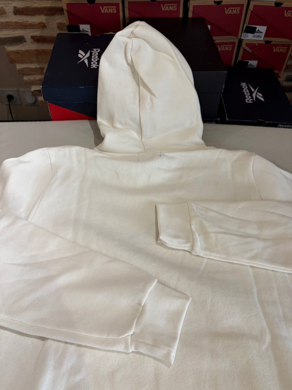 Polo Ralph Lauren Sweat à capuche homme blanc cassé logo brodé – Taille L – Neuf avec étiquette