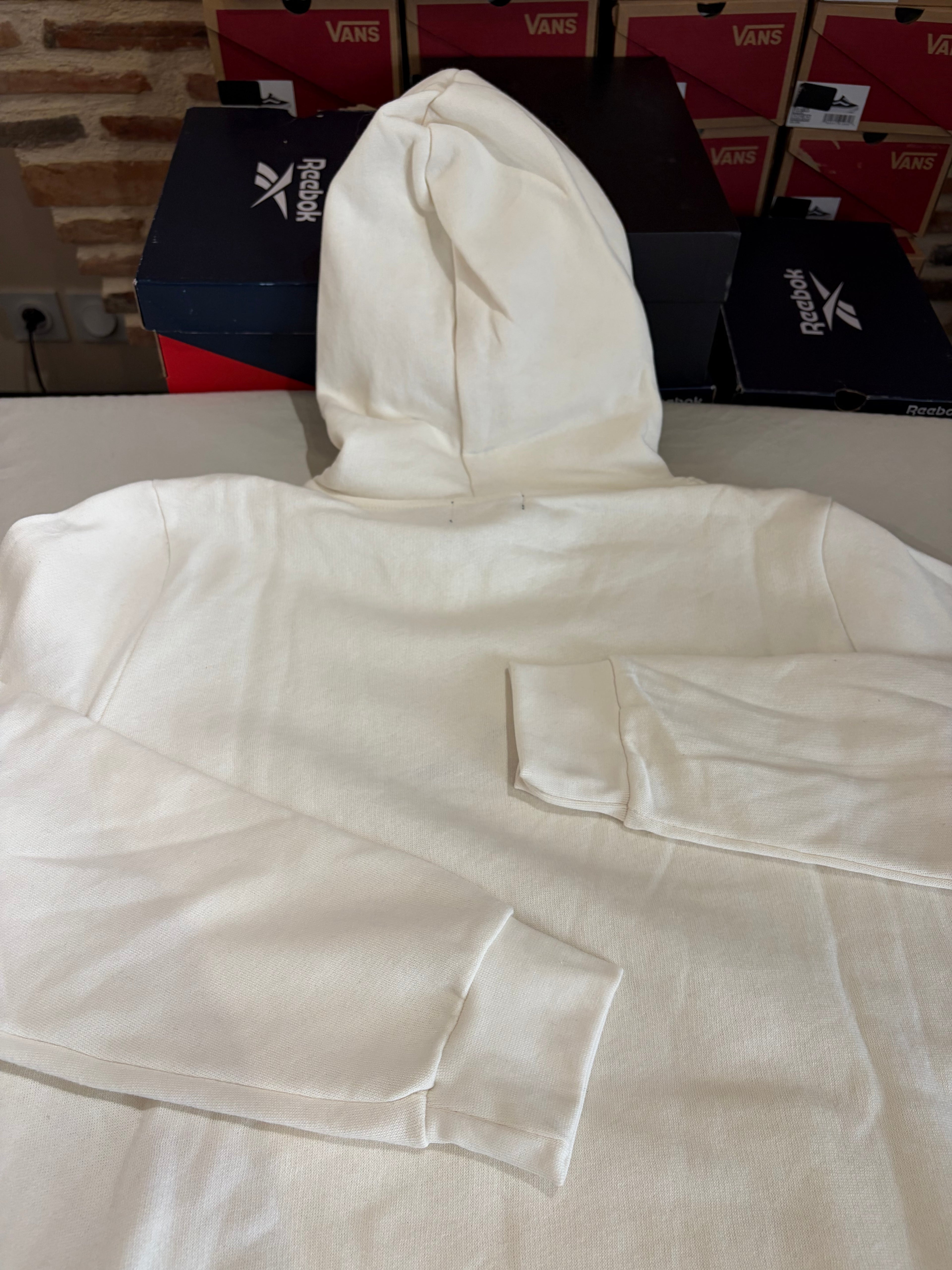 Polo Ralph Lauren Sweat à capuche homme blanc cassé logo brodé – Taille L – Neuf avec étiquette