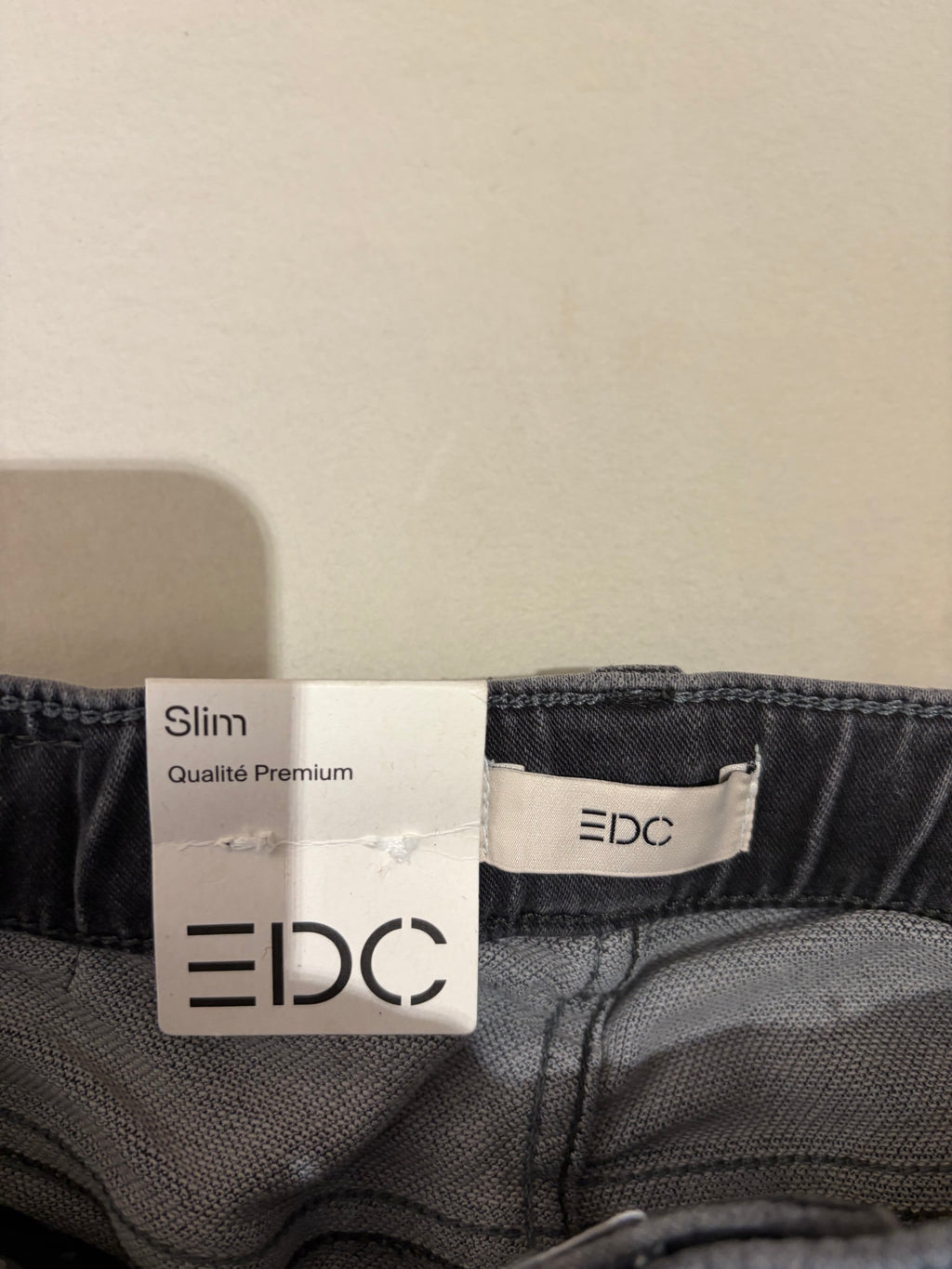 Short en Jean EDC by Esprit Slim Gris Homme Taille M Neuf avec Étiquette
