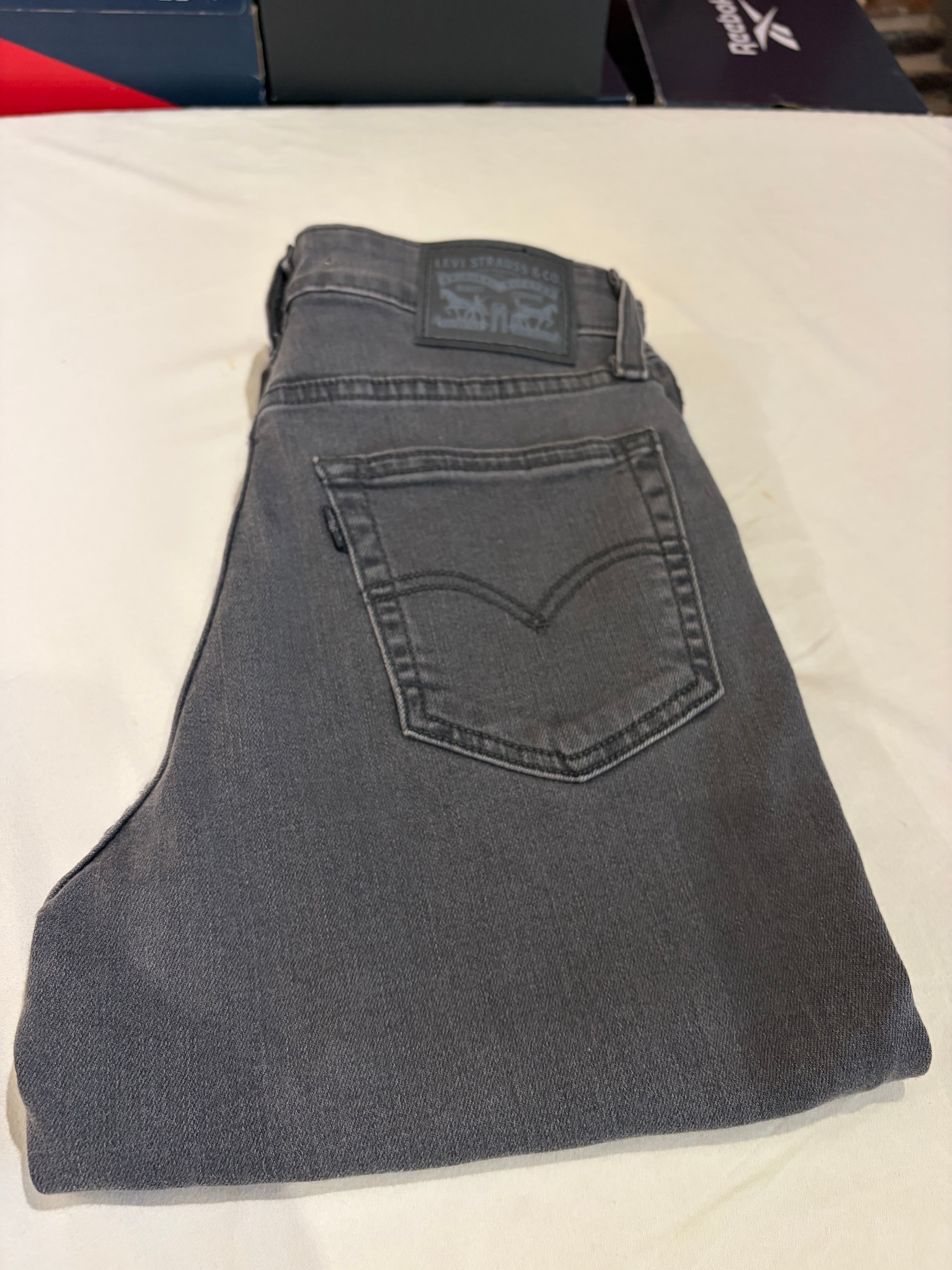 Levi's 721 High Rise Skinny Femme Neuf - Jean Gris Délavé Taille 25x32