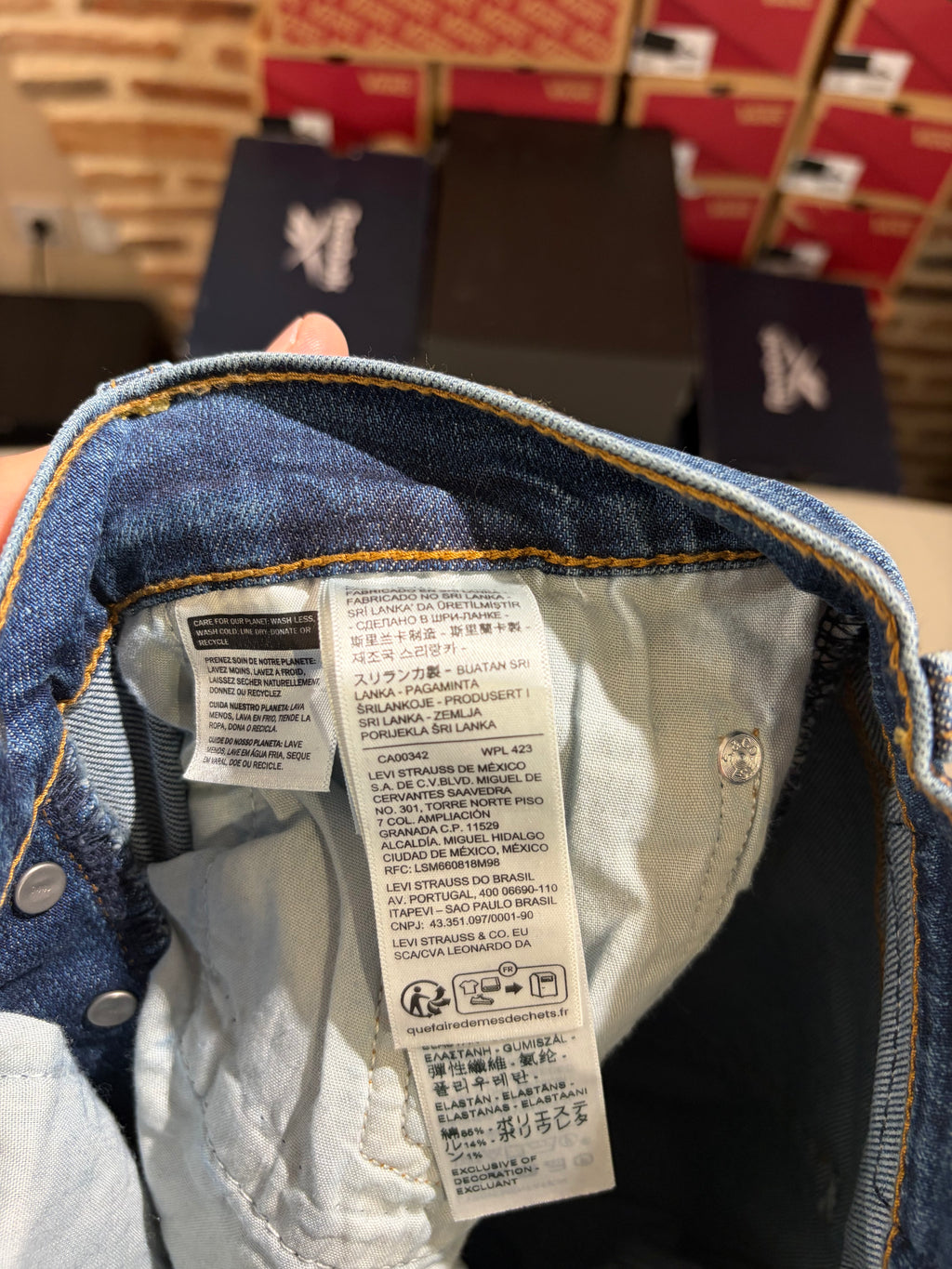 Levi's Ribcage Straight Full Length Femme Bleu Moyen 24x30 | Jean Taille Ultra Haute Neuf