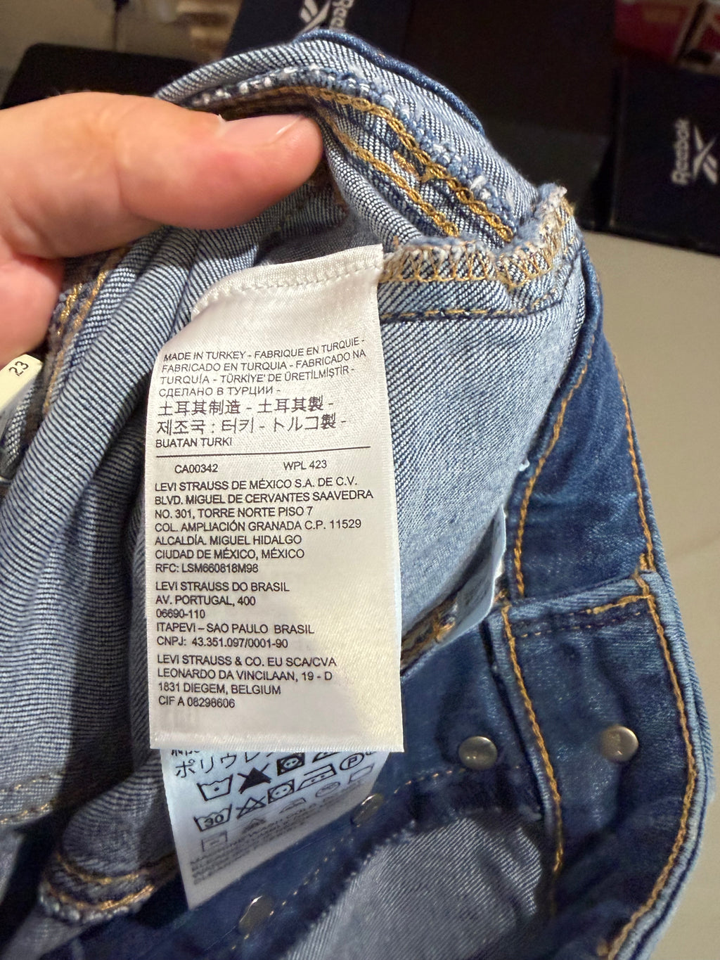 Levi's 721 High Rise Skinny Ankle Femme Neuf - Jean Bleu Denim Taille 23