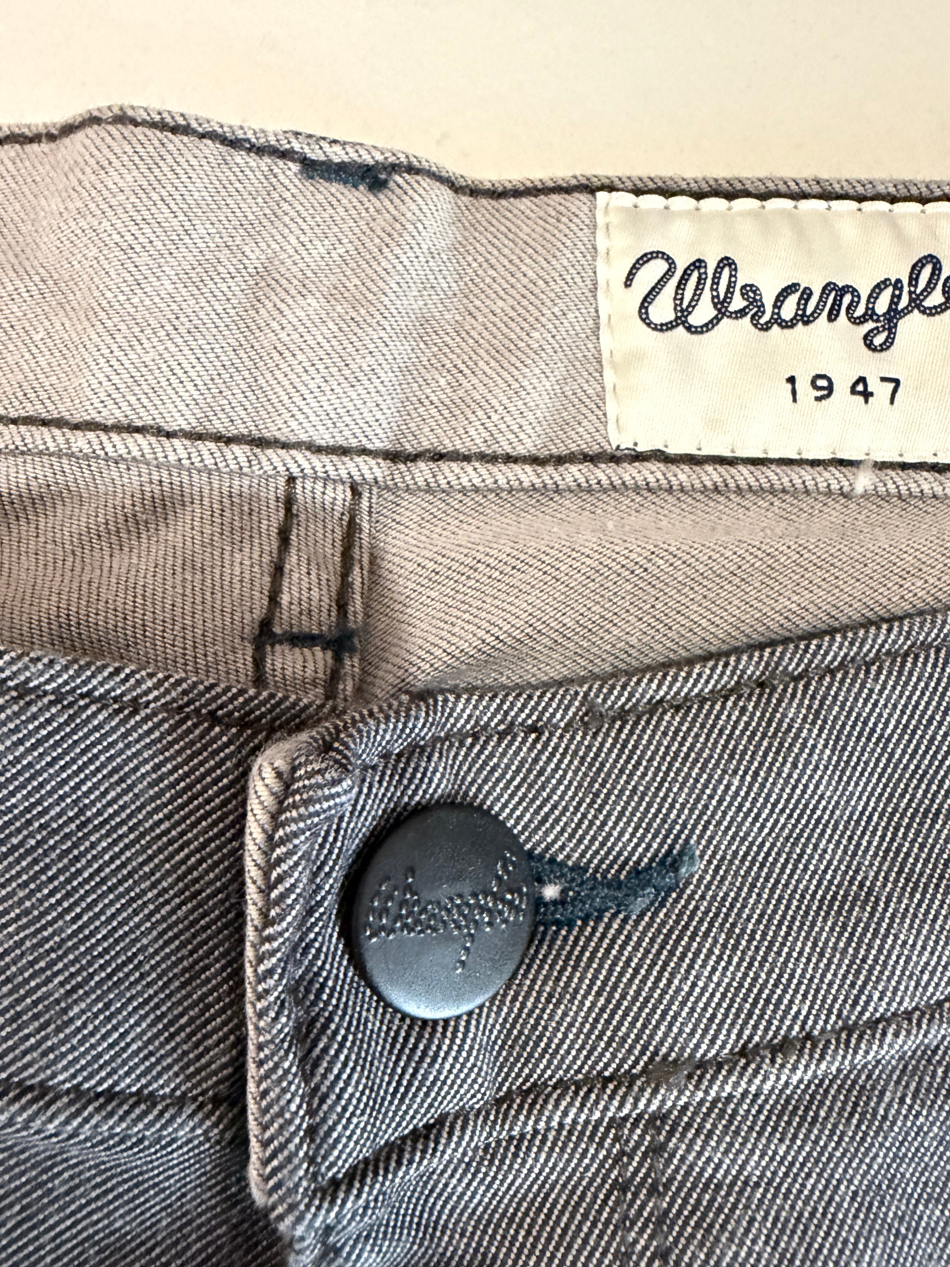 Jean Wrangler Greensboro Modern Straight Homme Gris W34 L34 Neuf
