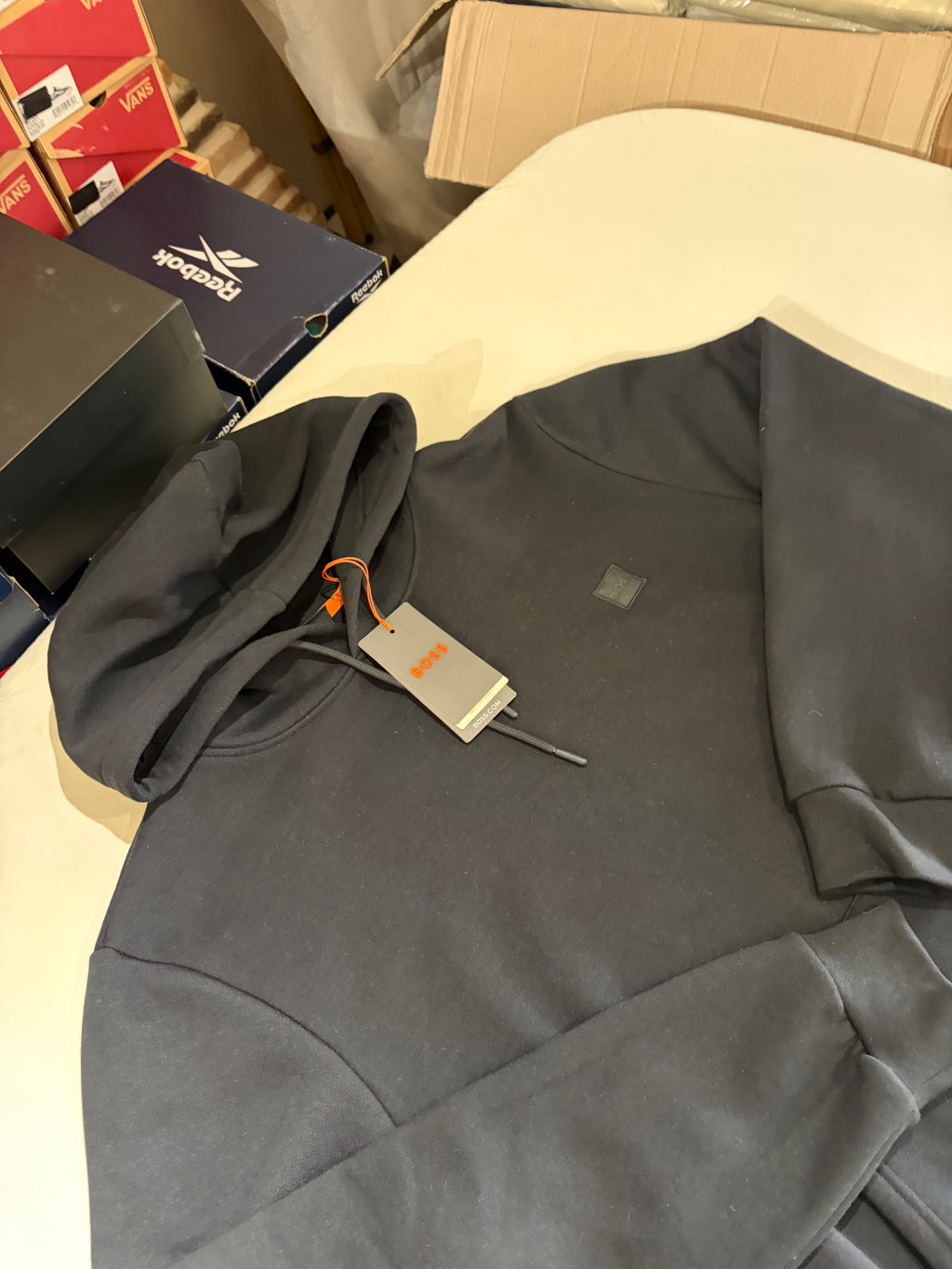 Sweat à capuche HUGO BOSS Wetalk Noir Homme – Taille XXL