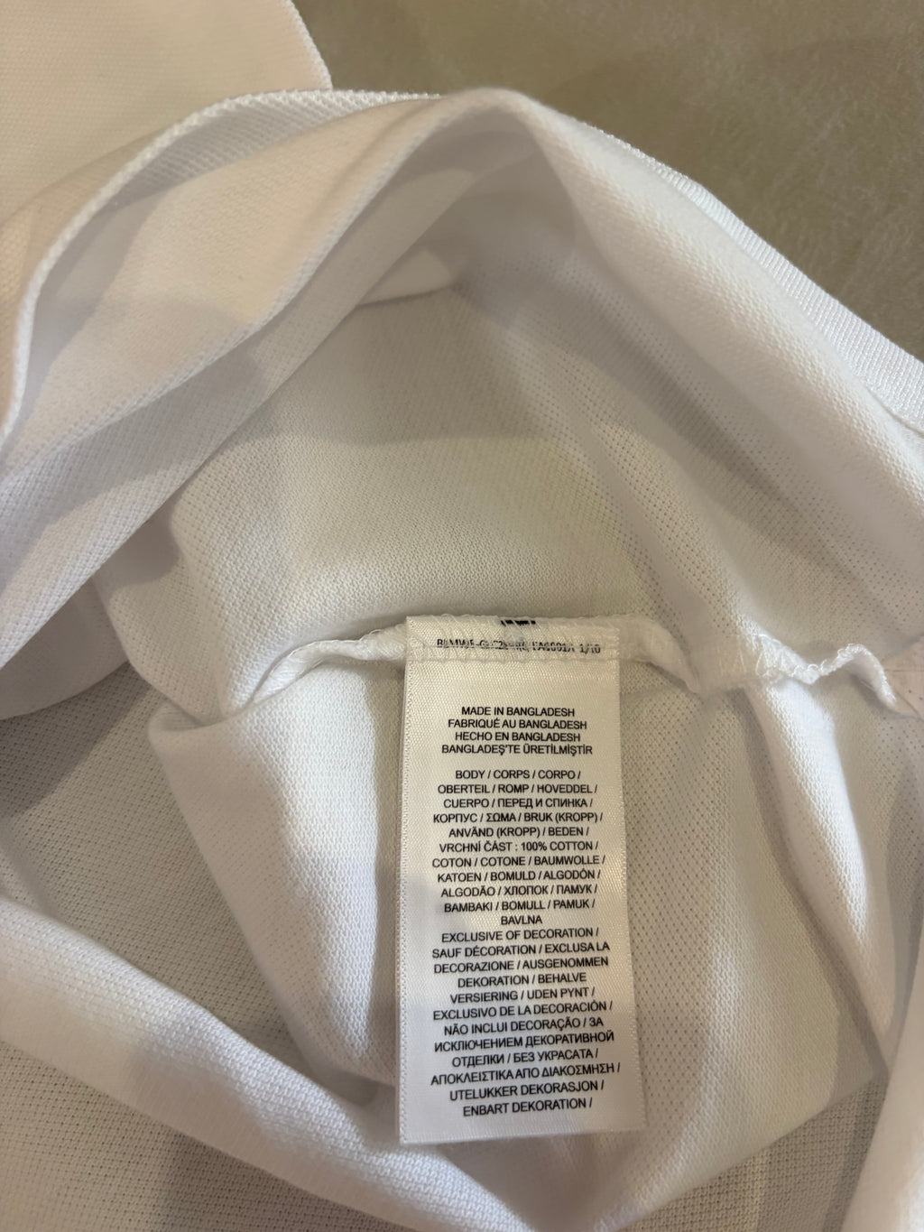 Polo Ralph Lauren Custom Slim Fit Homme Blanc Logo Bleu Marine – Taille M – Neuf avec étiquette