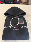 Sweat à capuche Tommy Hilfiger Logo Hoody Noir Homme Taille S