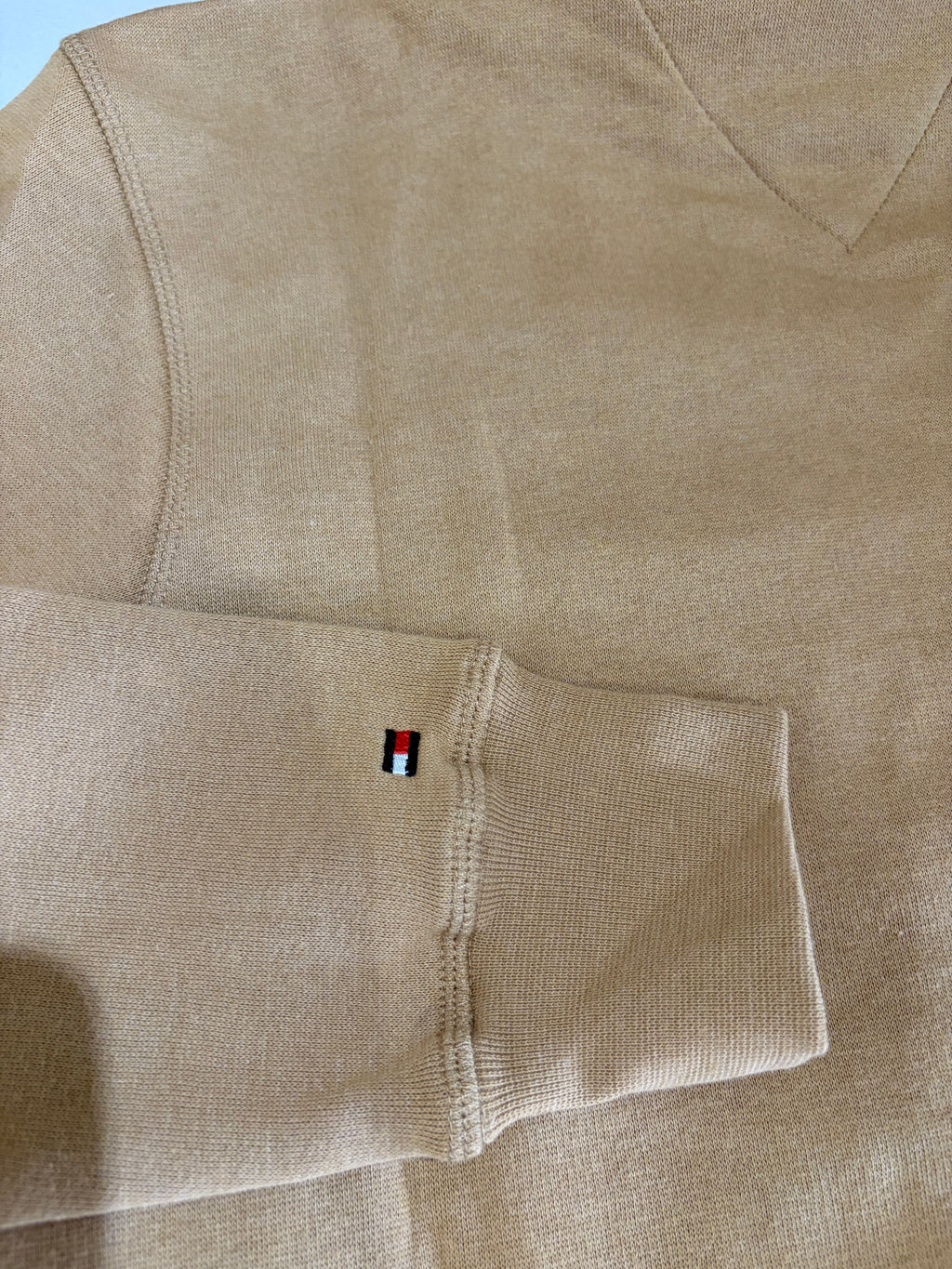 Sweat à capuche Tommy Hilfiger Logo Hoody Camel Homme Taille M