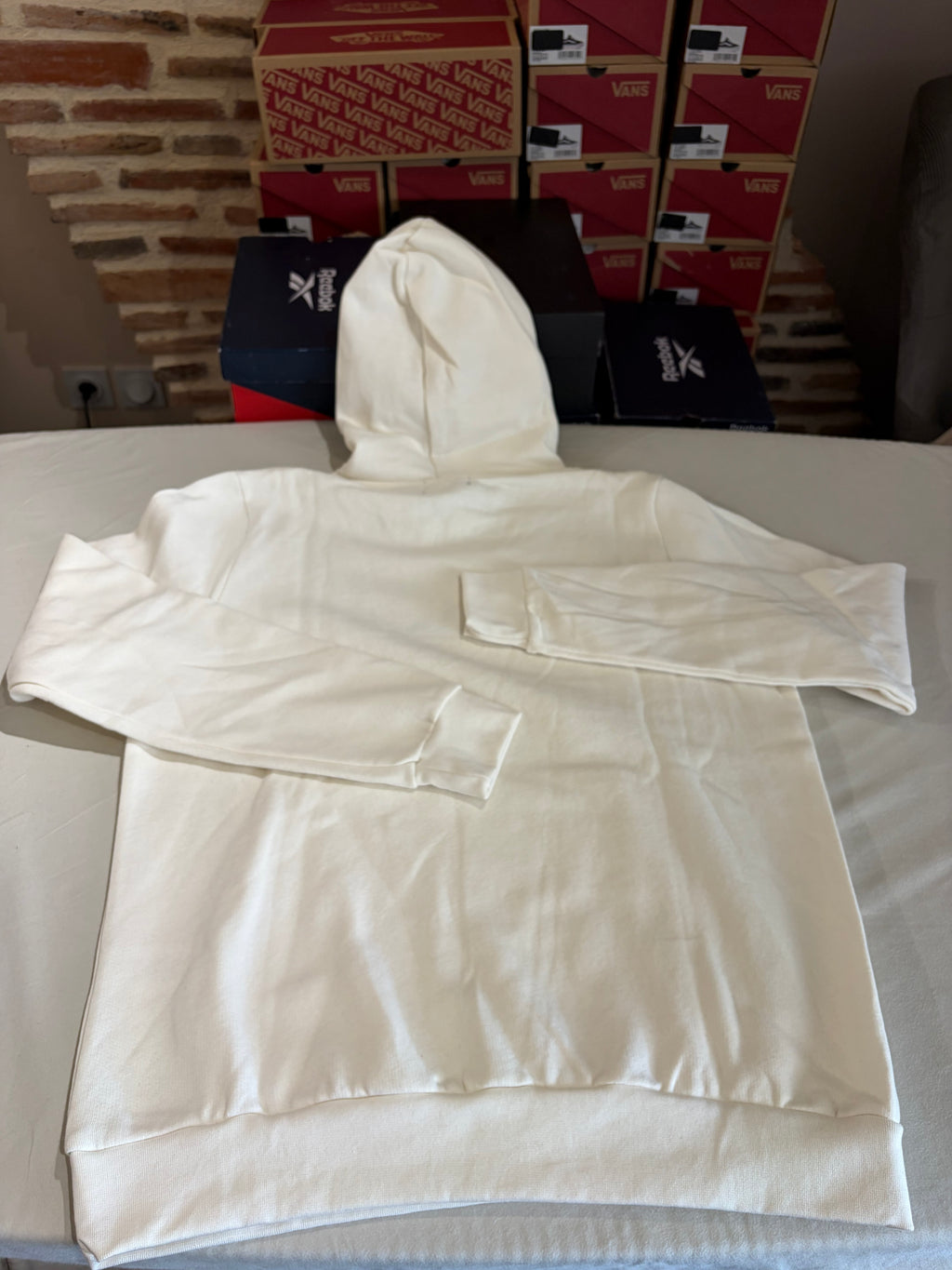 Polo Ralph Lauren Sweat à capuche homme blanc cassé logo brodé – Taille L – Neuf avec étiquette