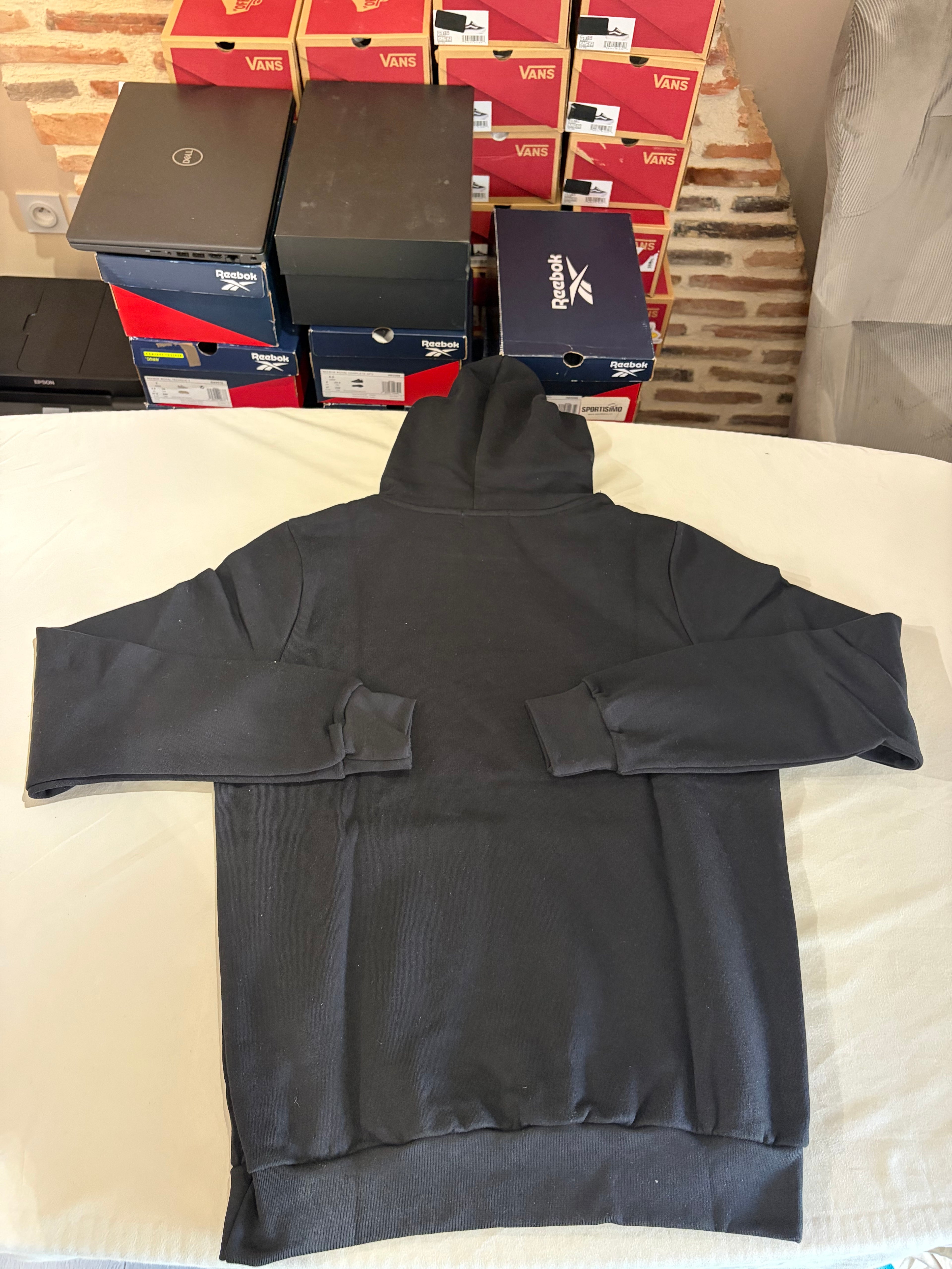 Sweat à capuche Polo Ralph Lauren Logo Double-Knit Noir Homme Taille S