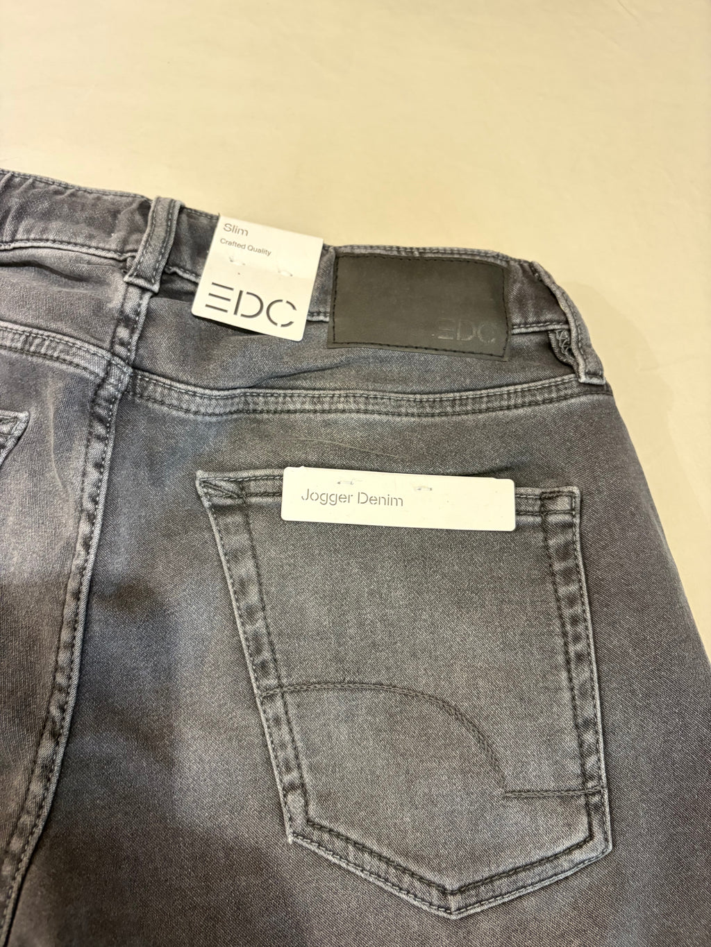 Short en Jean EDC by Esprit Slim Gris Homme Taille M Neuf avec Étiquette