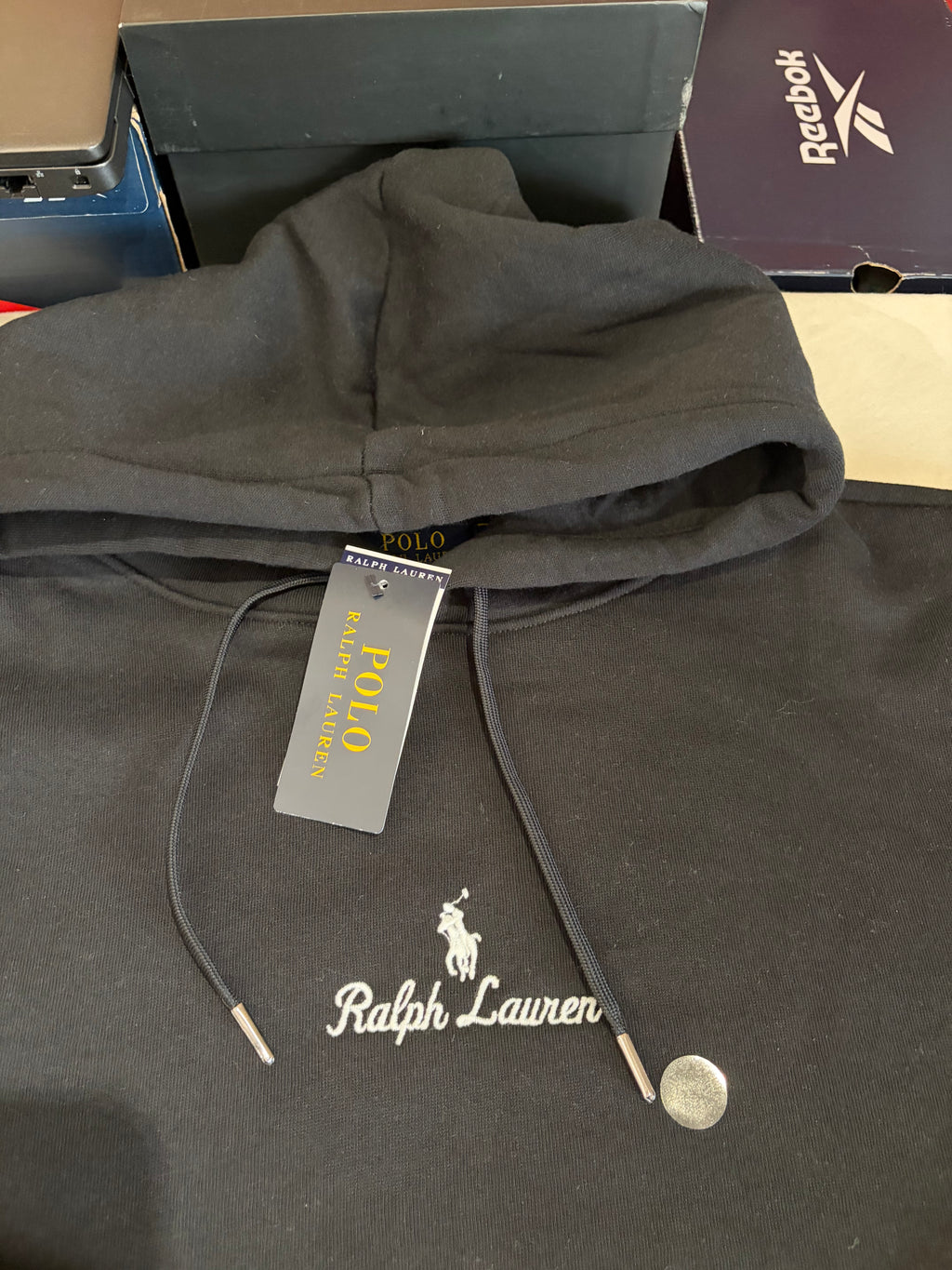 Sweat à Capuche Polo Ralph Lauren Homme Noir – Logo Brodé – Taille XXL – Neuf