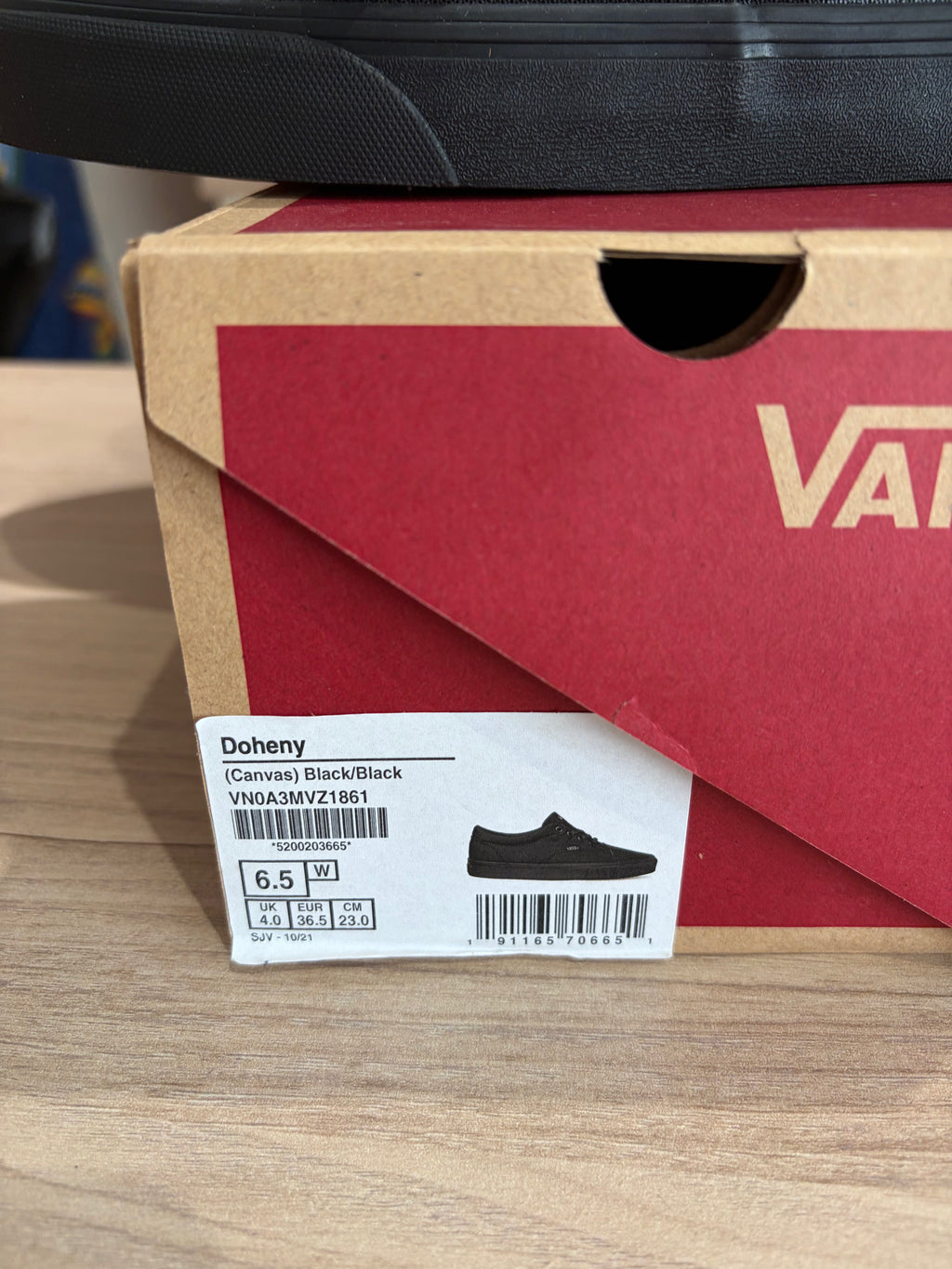Vans Doheny Canvas Black/Black Femme – Neuves avec boîte – Taille 36,5