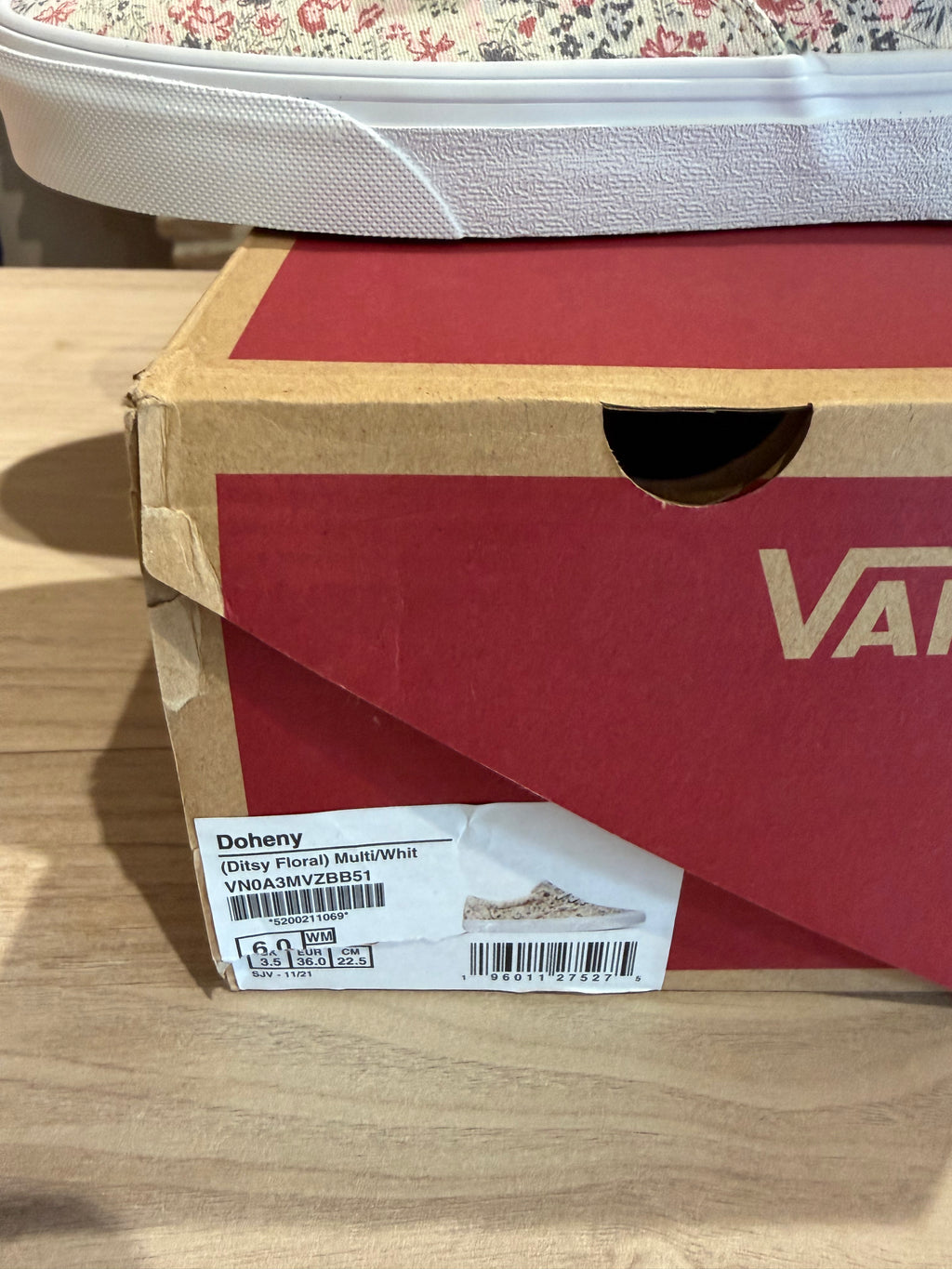 Vans Doheny Ditsy Floral Multi/White Femme – Neuves avec boîte – Taille 36