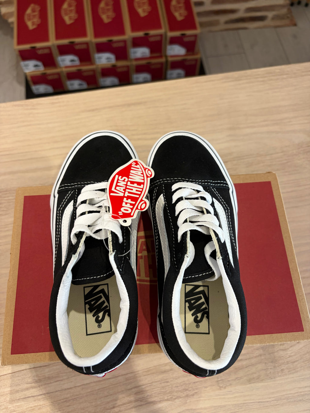 Vans Old Skool Platform Enfant – Noir/Blanc – Pointure 31 – Neuves