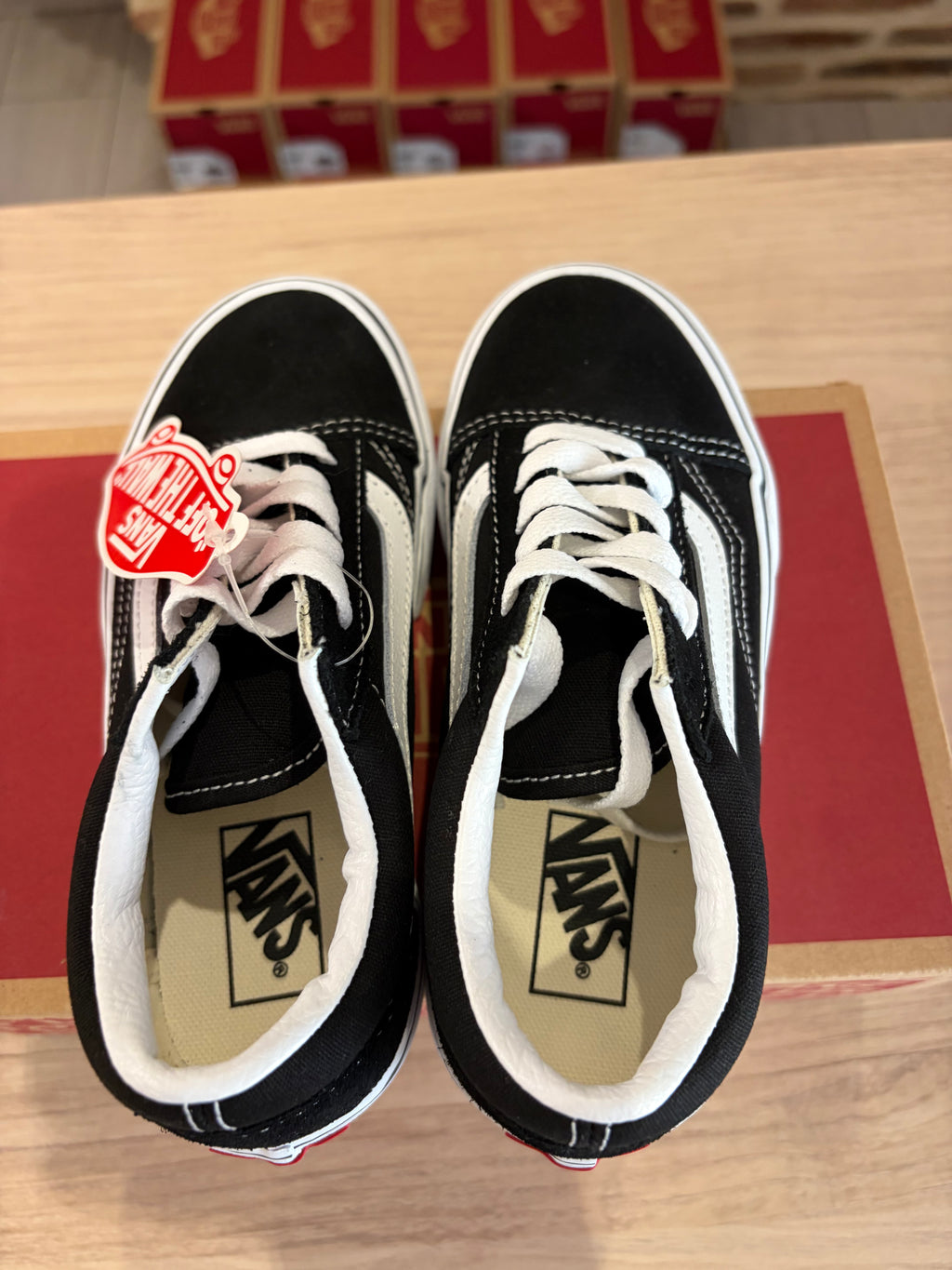Vans Old Skool Platform Enfant – Noir/Blanc – Pointure 31 – Neuves