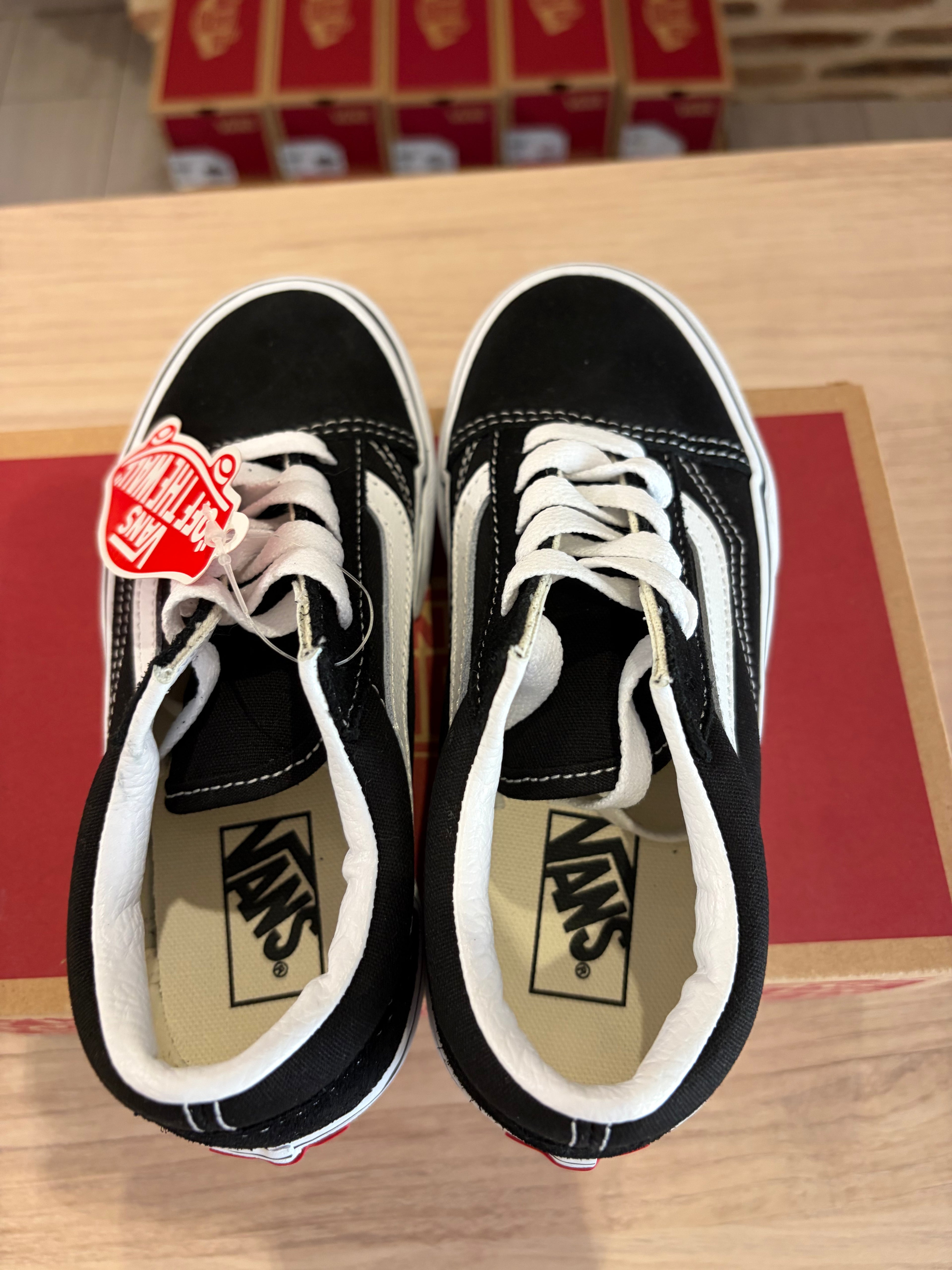 Vans Old Skool Platform Enfant – Noir/Blanc – Pointure 31 – Neuves