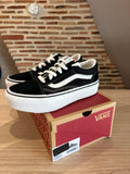 Vans Old Skool Platform Enfant Noir Blanc - Pointure 33