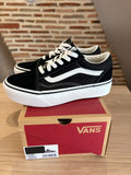 Vans Old Skool Platform Enfant Noir Blanc - Pointure 34
