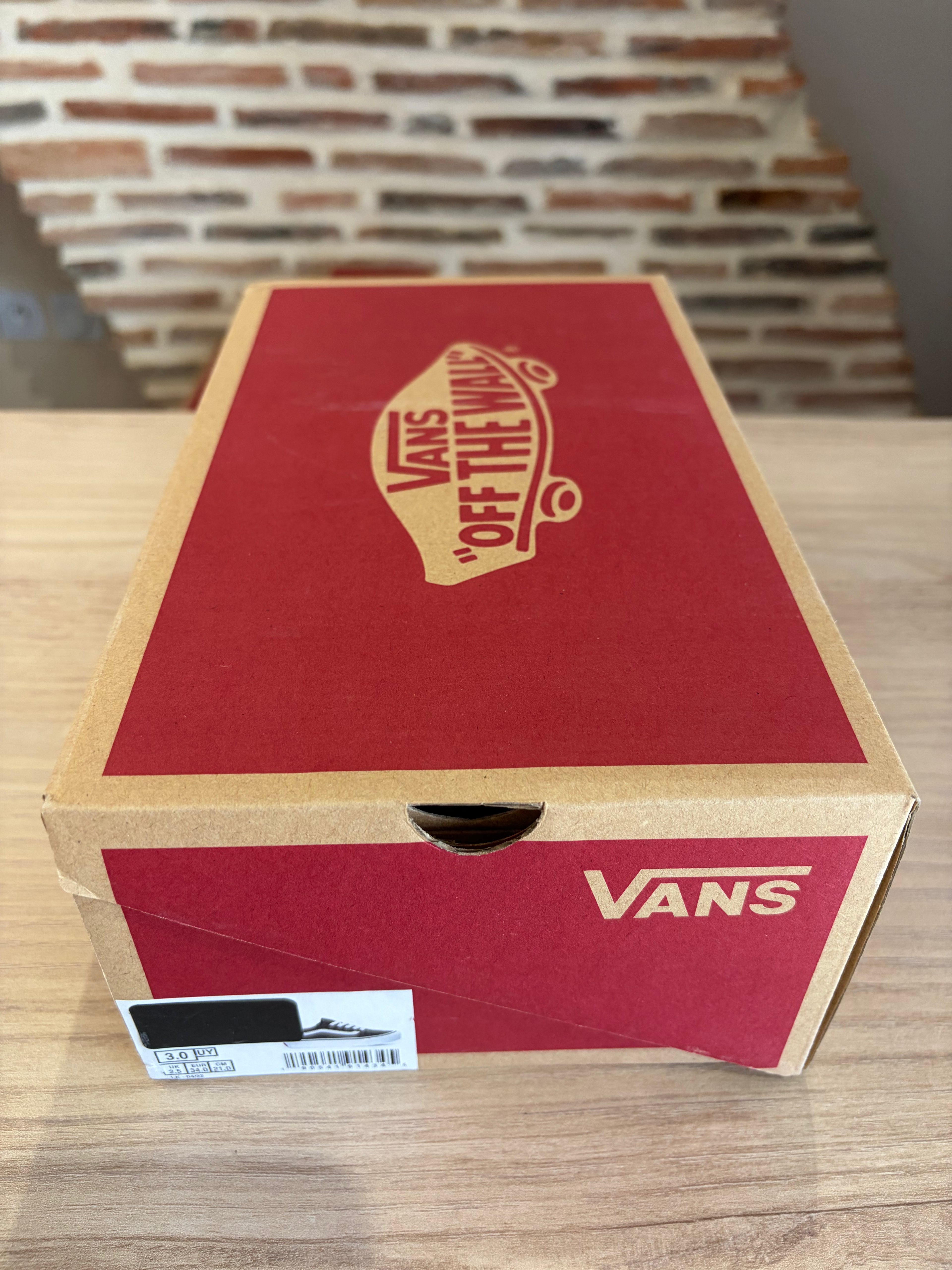Vans Old Skool Platform Enfant Noir Blanc - Pointure 34