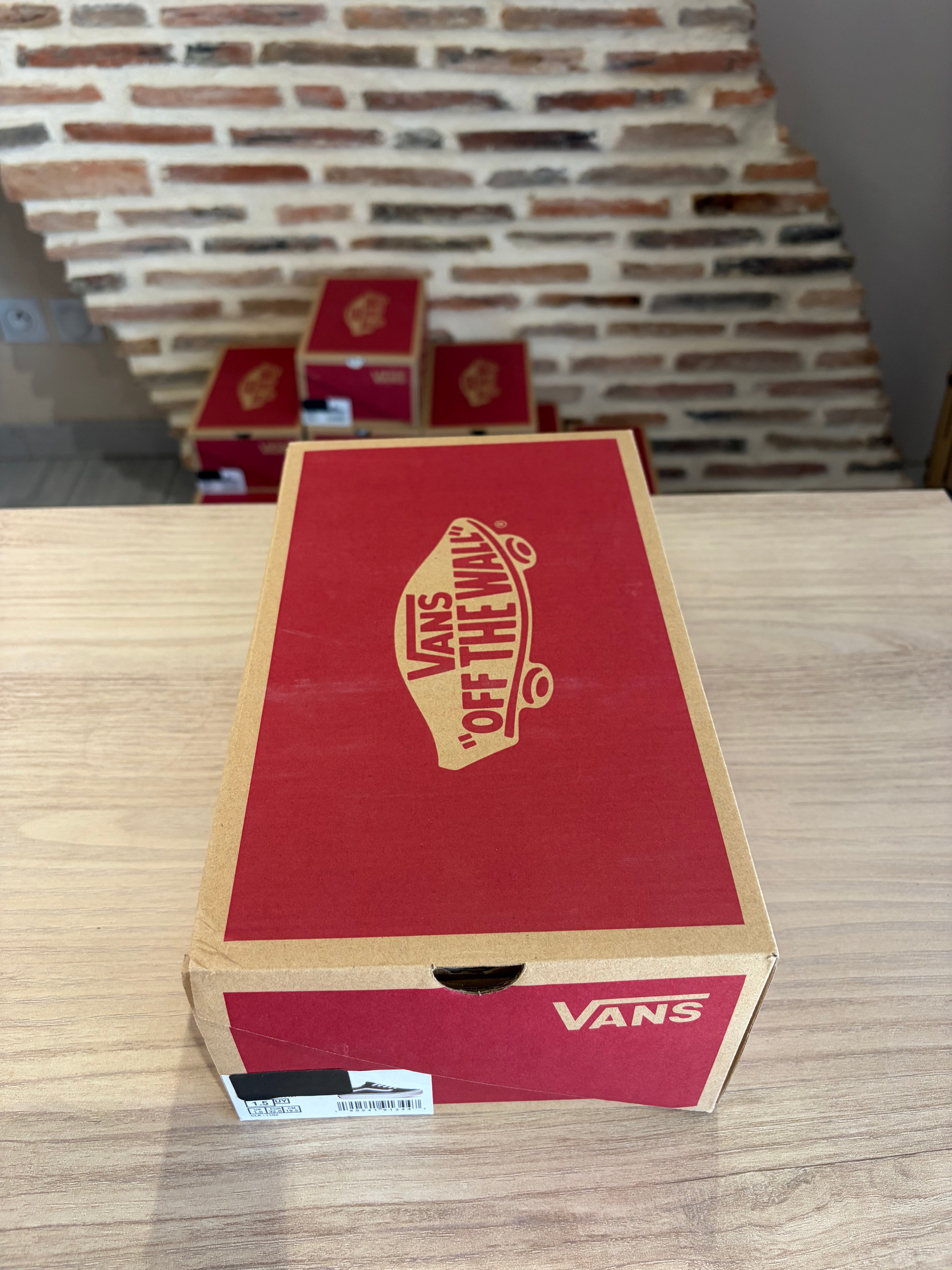 Vans Old Skool Platform Enfant Noir Blanc - Pointure 32