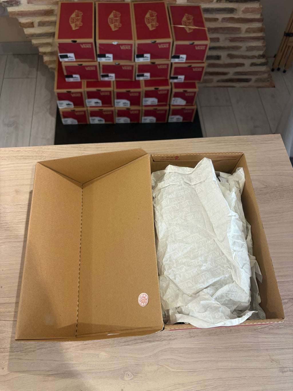 Vans Ward Deluxe Cuir Birch - Blanc Cassé - Pointure 38