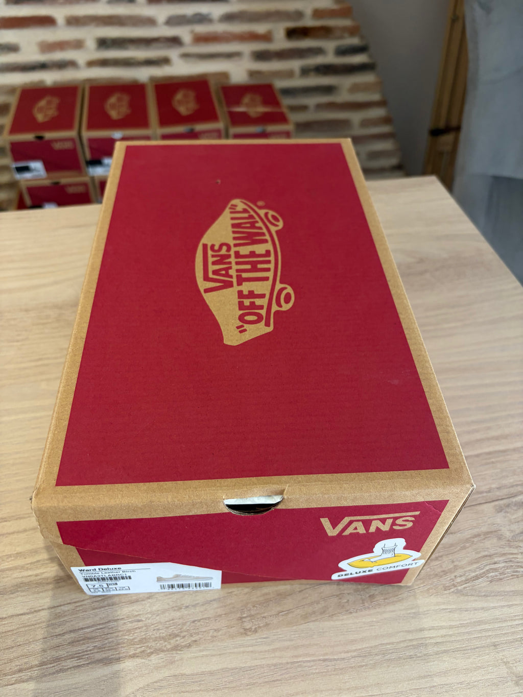 Vans Ward Deluxe Cuir Birch - Blanc Cassé - Pointure 38