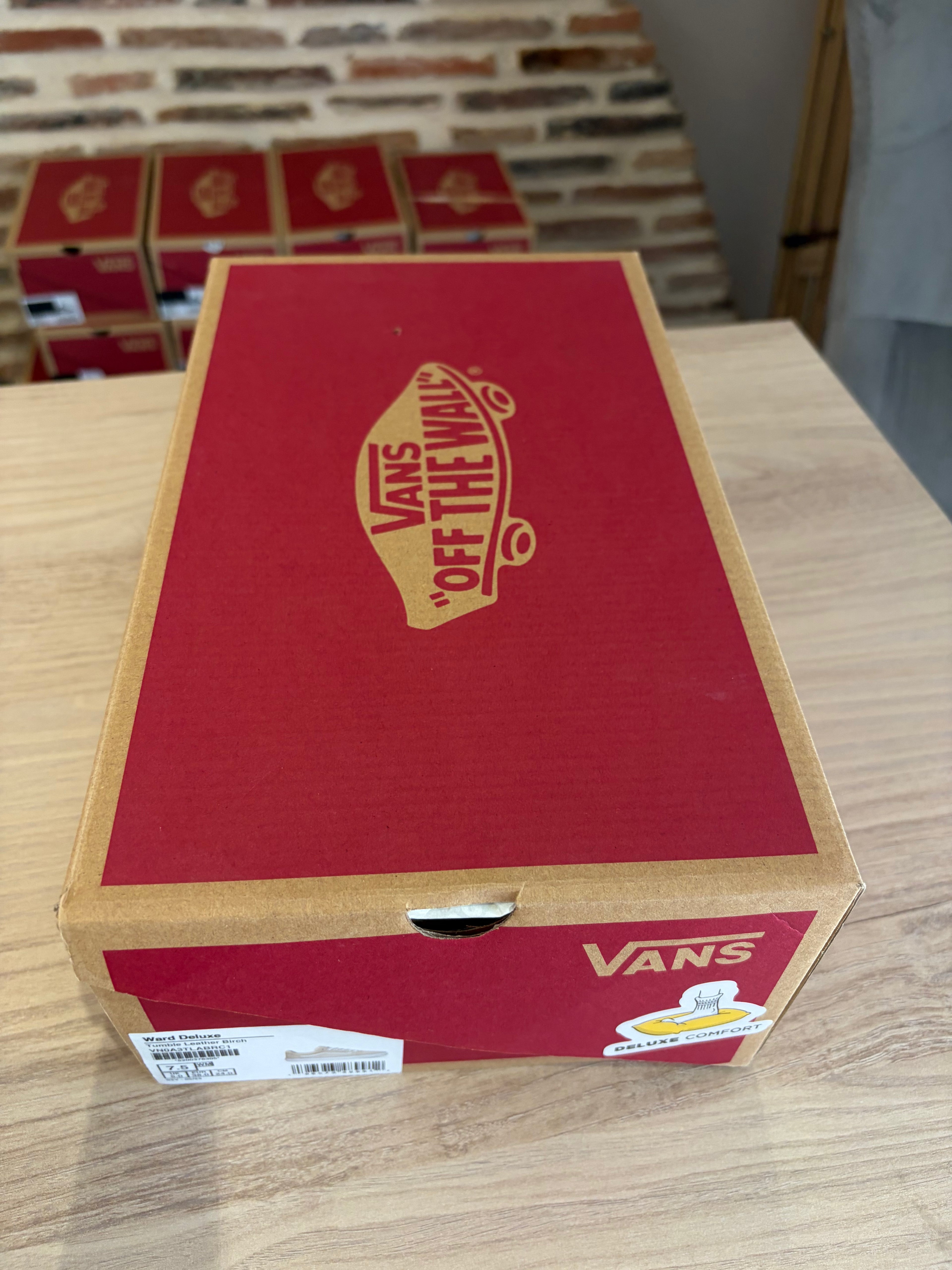 Vans Ward Deluxe Cuir Birch - Blanc Cassé - Pointure 38